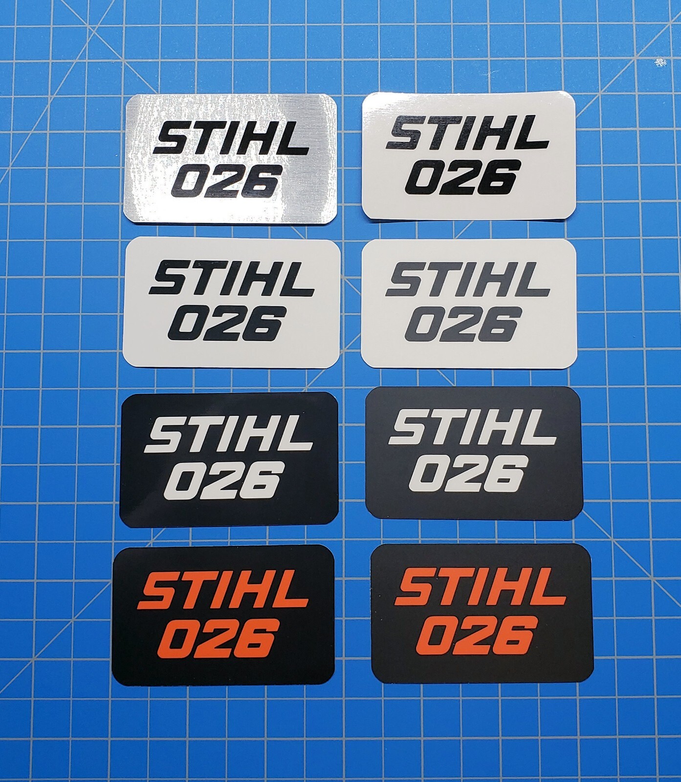 Vinyl Sticker for Stihl 026 Shroud Badge “Full Vinyl Overlay”