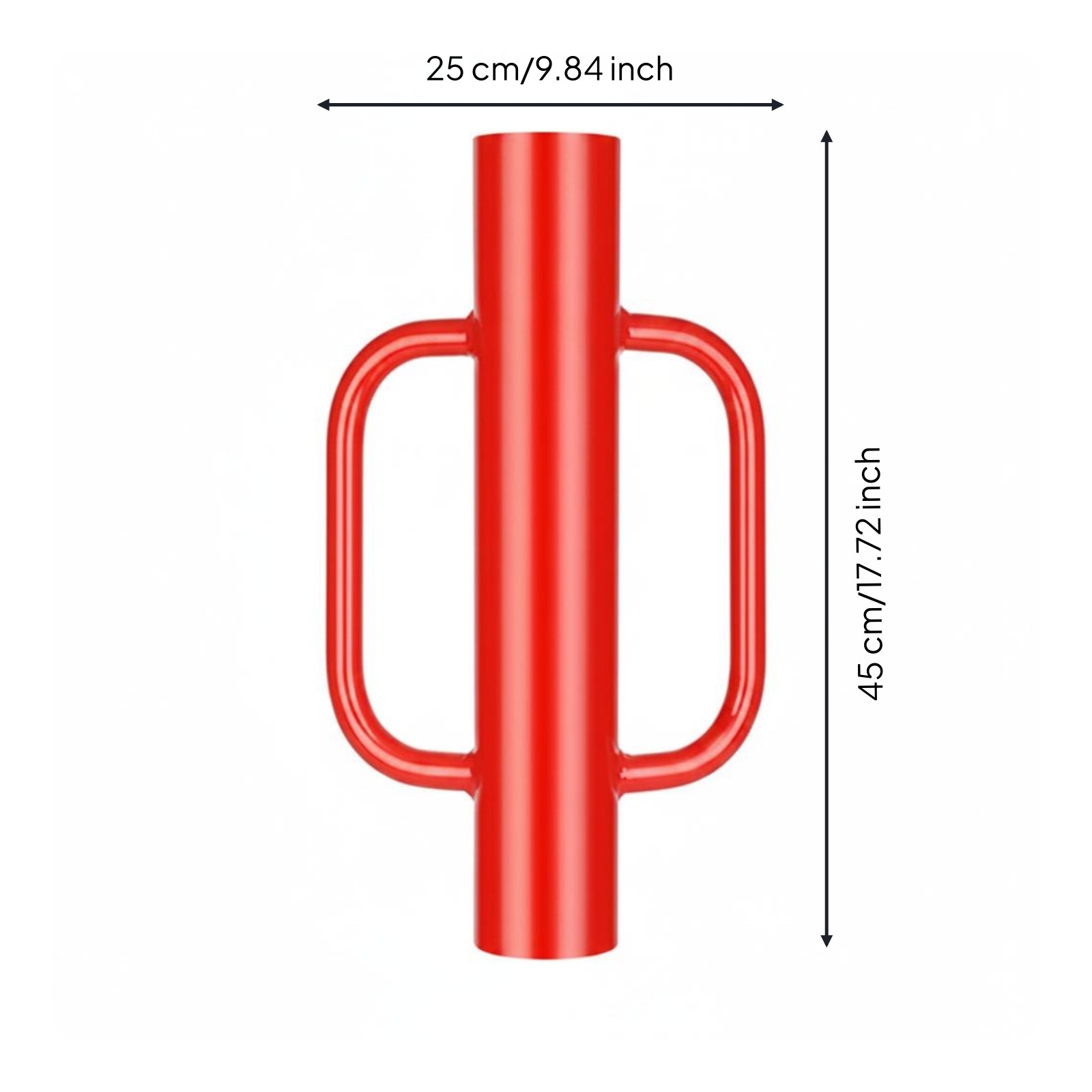 Fence Post Driver U-Shaped Handles Installation Tool Stand-Alone