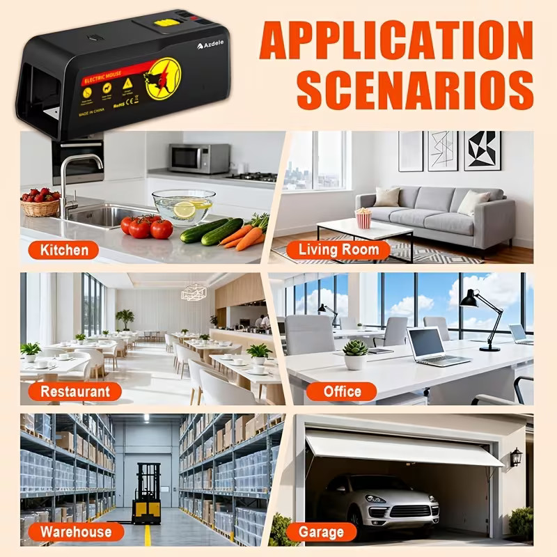 ELECTRIC MOUSE & RAT KILLER – COMPACT ELECTRONIC PEST TRAP WITH ZAPPER FUNCTION