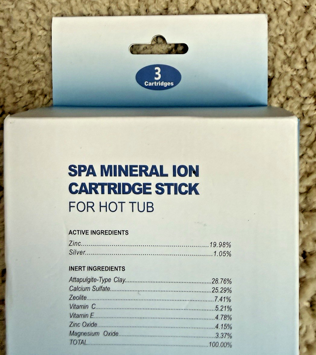 Hot Tub Mineral Silver Ion Cartridge Sticks (3 Gray) for Spas FREE SHIPPING