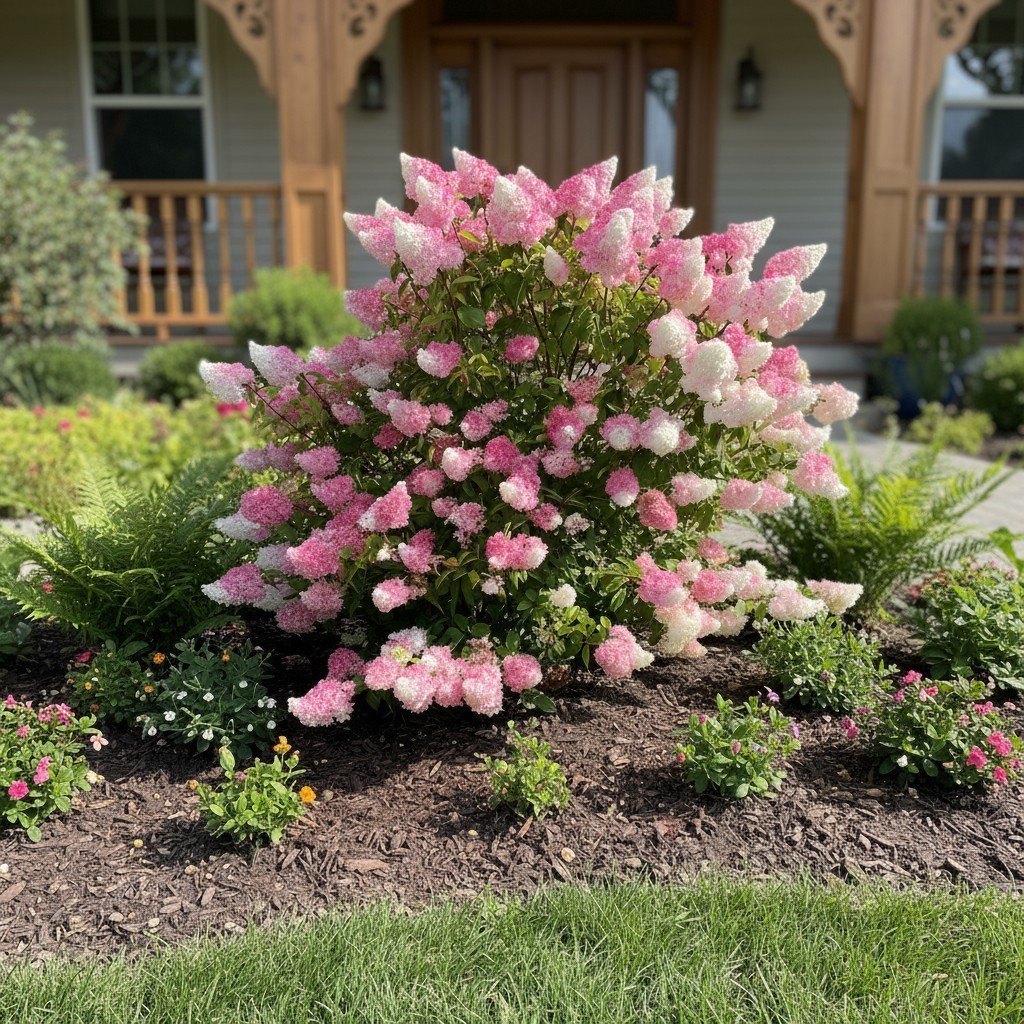 50 Panicle Hydrangea Seeds – Two-Tone Pink-White Flowers for Landscaping