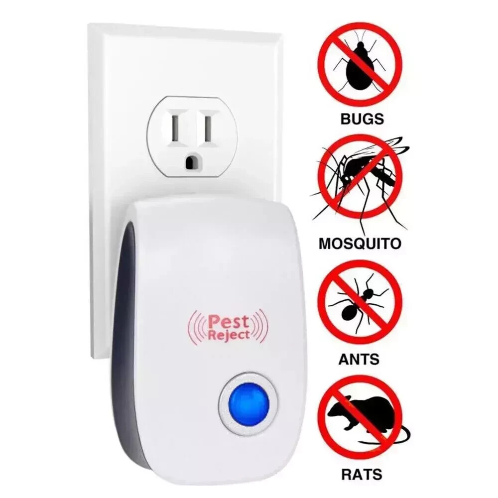 Ultrasonic Pest Insect Rodent Repeller Electronic Plug-In Mice Rat Cockroach Bug