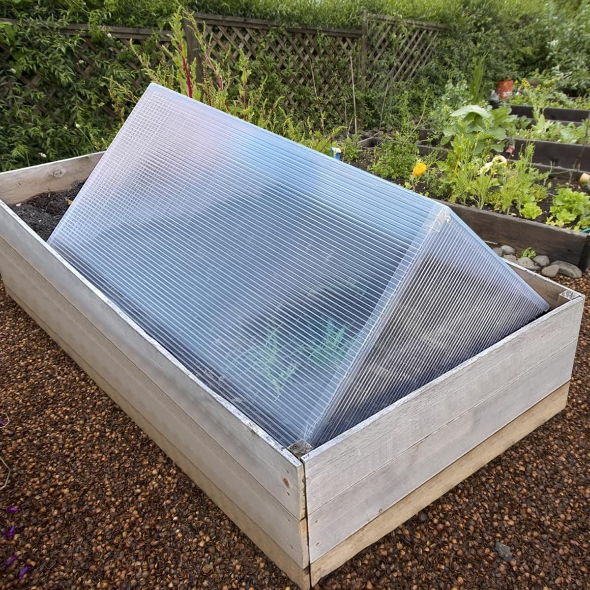 DGSL 20 Pcs Polycarbonate Greenhouse Panels 4x2ft Twin-Wall All Weather Garden C