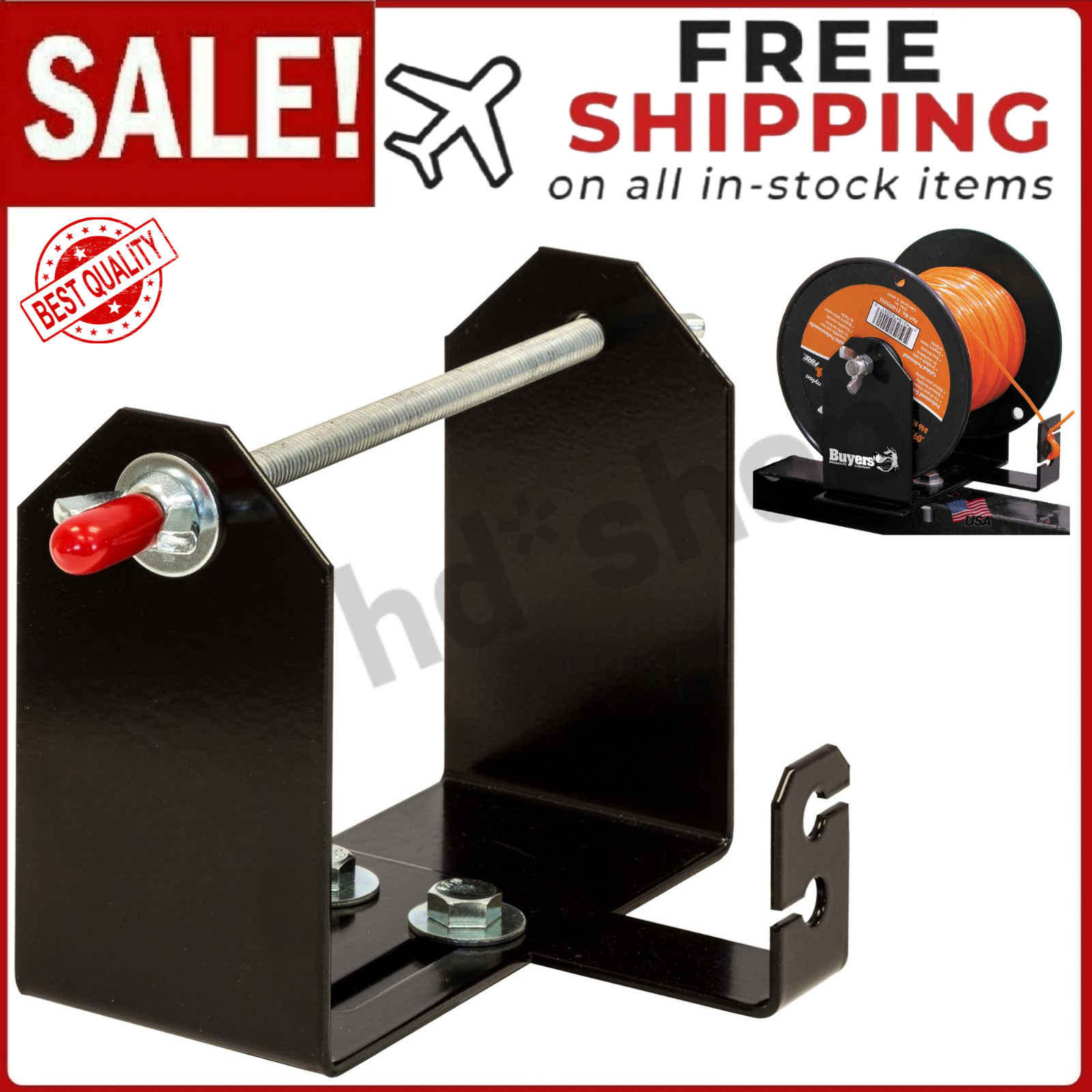 Trailer Trimmer Line Holder Rack Truck Landscape Weed Eater Spool Winder Bracket