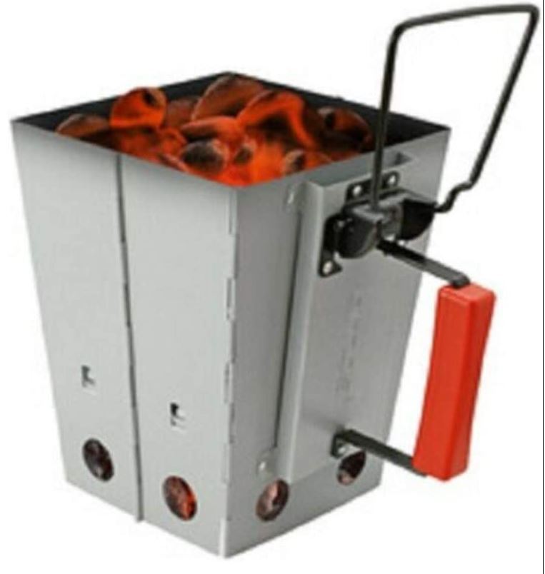 Charbab Grill Foldable Charcoal Chimney Starter Outdoor BBQ Camping Grill