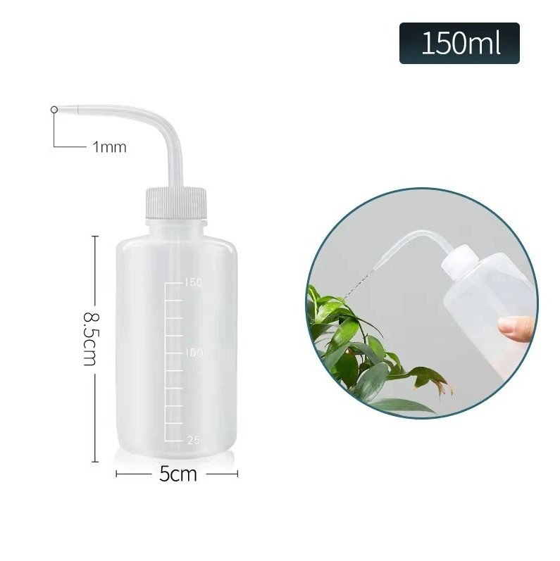1pc Transparent Squeeze Water Bottle 150/250/500ml Garden Plant Watering – NEW