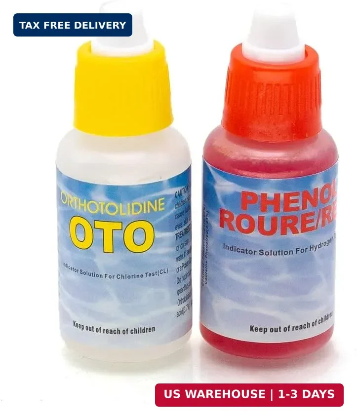Swimming Pool Spa Water Chemical Test Kit for Chlorine and Ph Test (Refill Only)