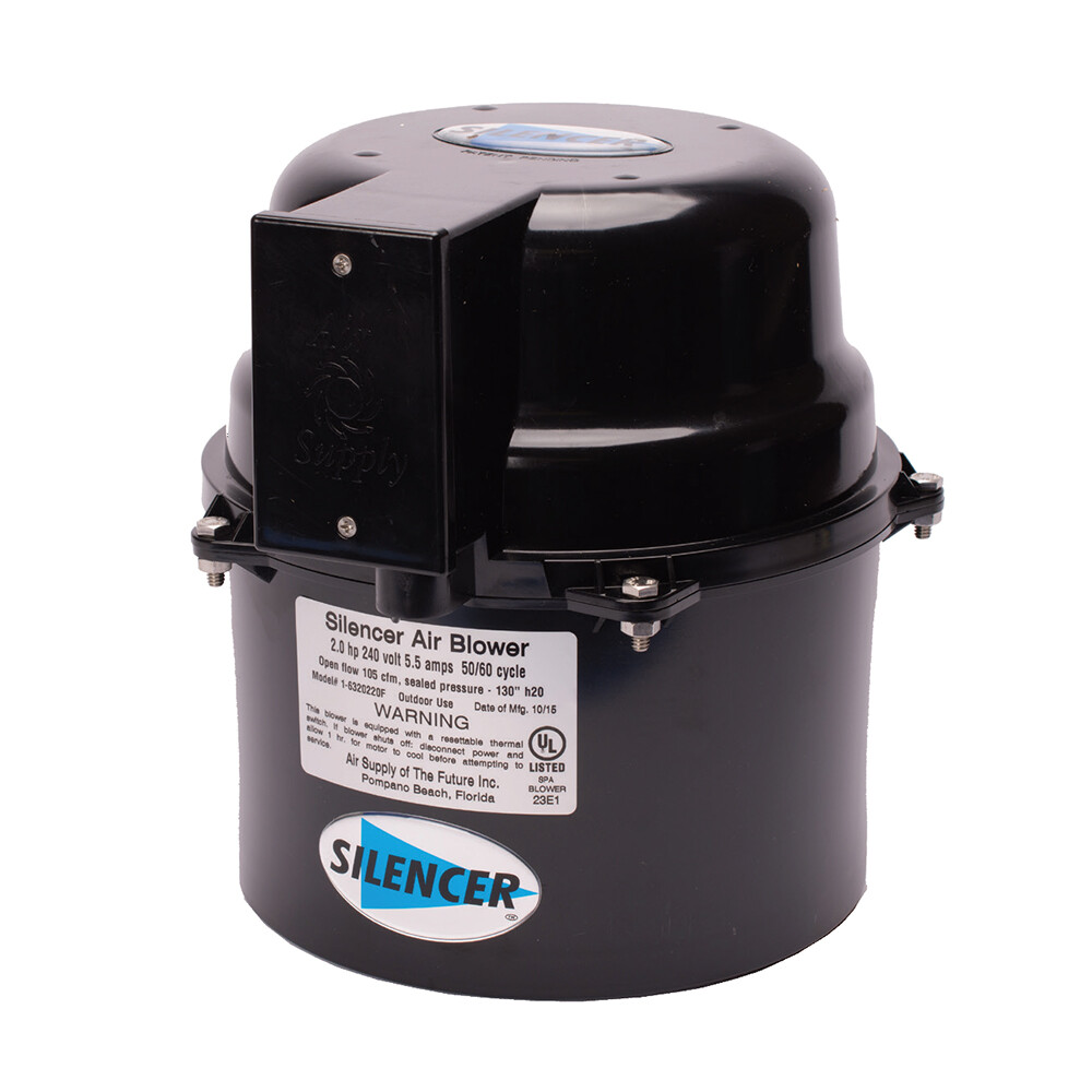 Air Supply Silencer Blower Motor 1.0HP 120V 4.5 Amps For Hot Tubs & Spas 6310141