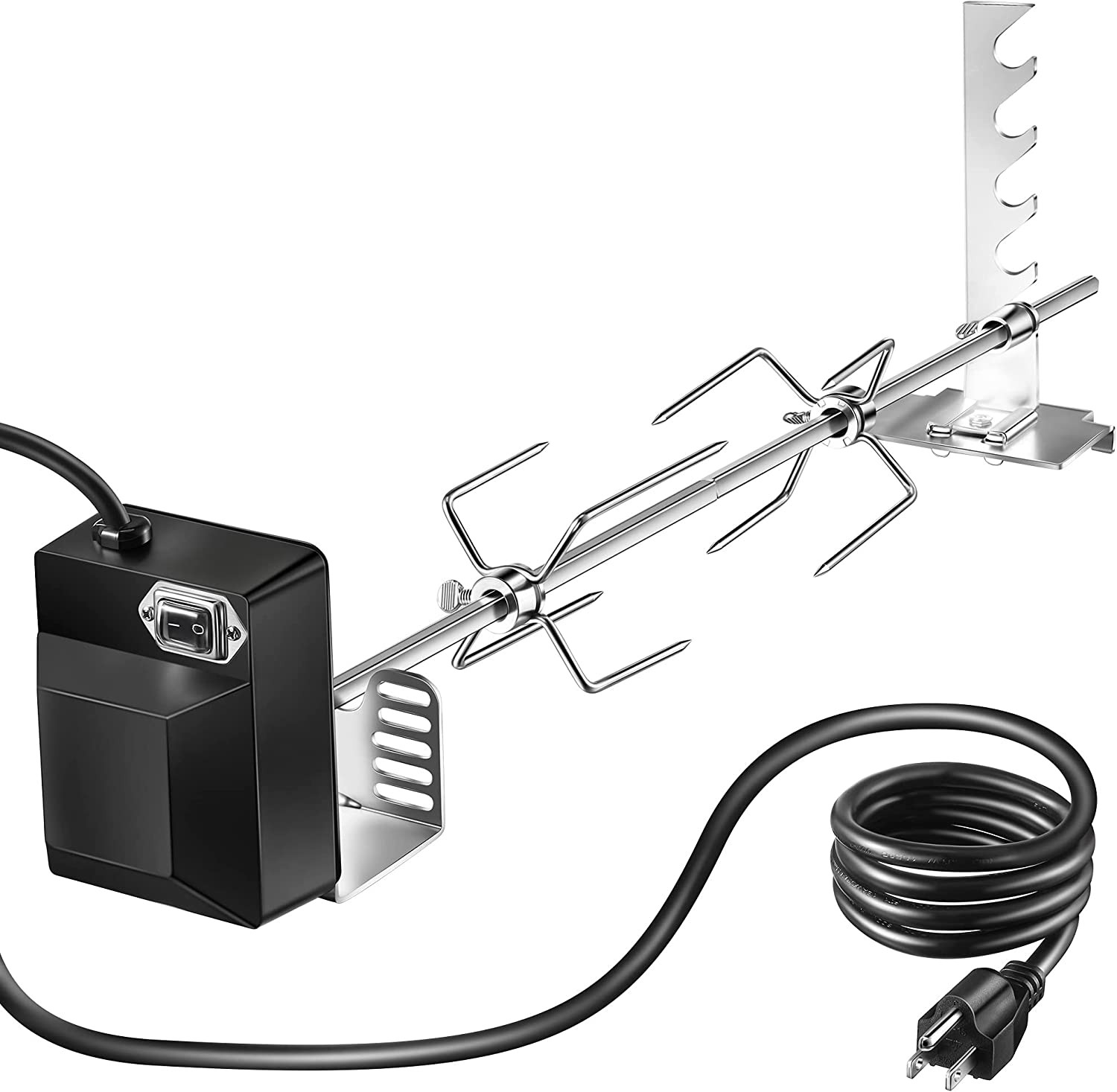 Dreyoo Universal Rotisserie Grill Kit, UL Certification Automatic Rotating Rotis