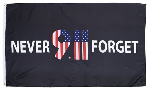 911 Never Forget 3×5 Flag WORLD TRADE CENTER 9/11/2001 BANNER