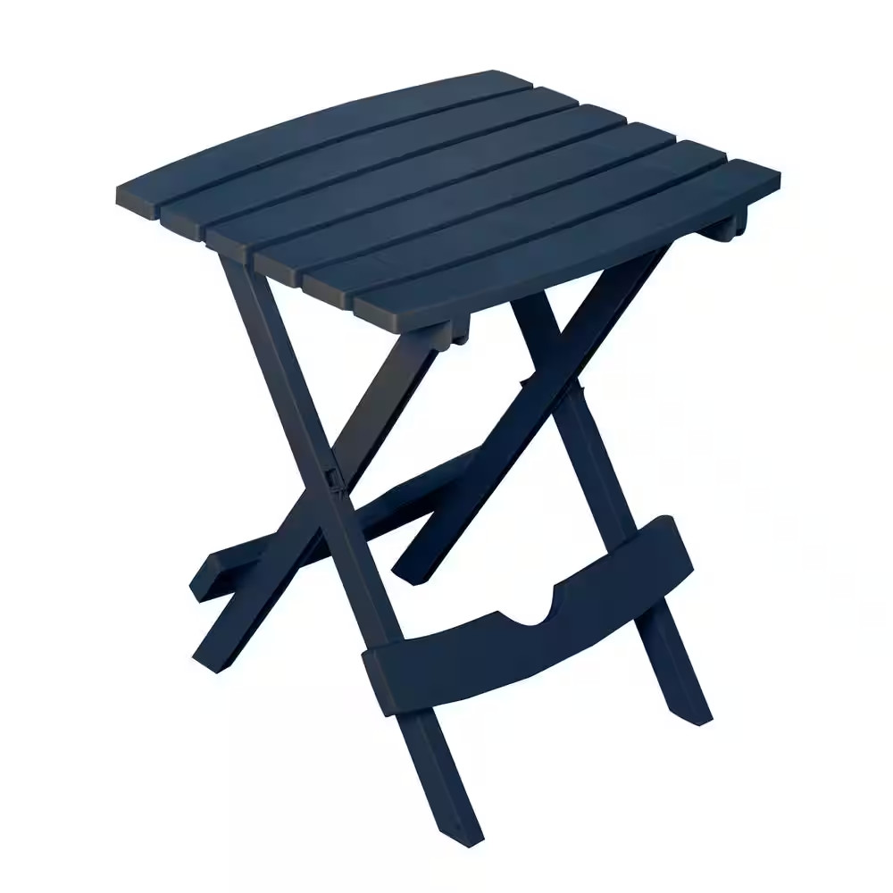 Quik-Fold 20 In. Resin Midnight Square Patio Side Table