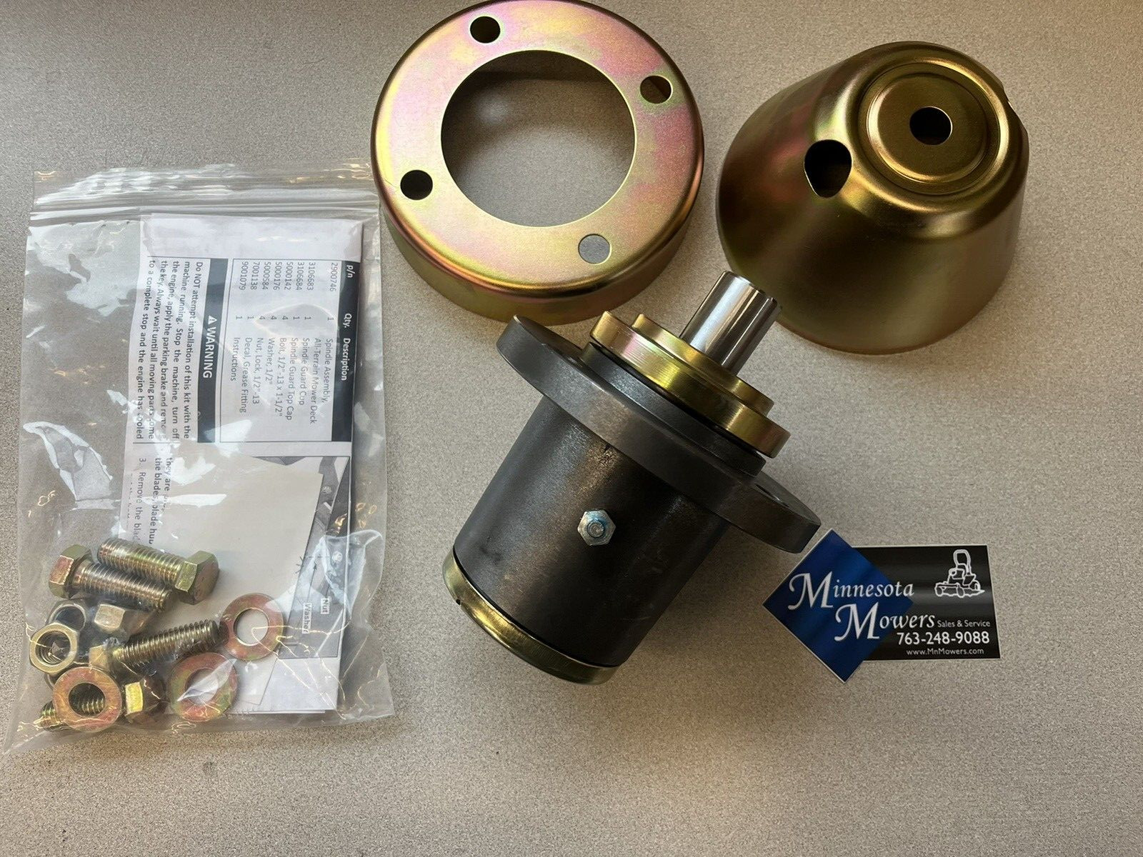 GENUINE OEM ALTOZ 2500793 HEAVY DUTY GREASABLE DECK SPINDLE ALL-TERRAIN TRX766