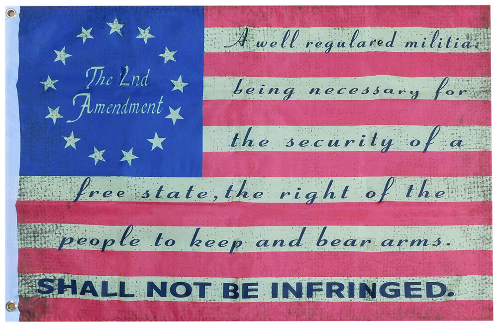 2X3 USA 250 YEARS 1776-2026 The 2nd Amendment Betsy Ross Vintage Flag Banner