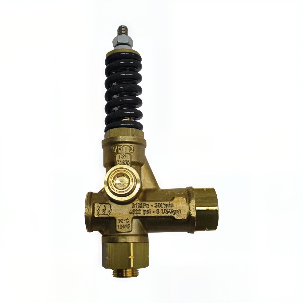 Mecline VRT3 Unloader Valve w/ EZ Start, Black, 4500 PSI 8.0 GPM