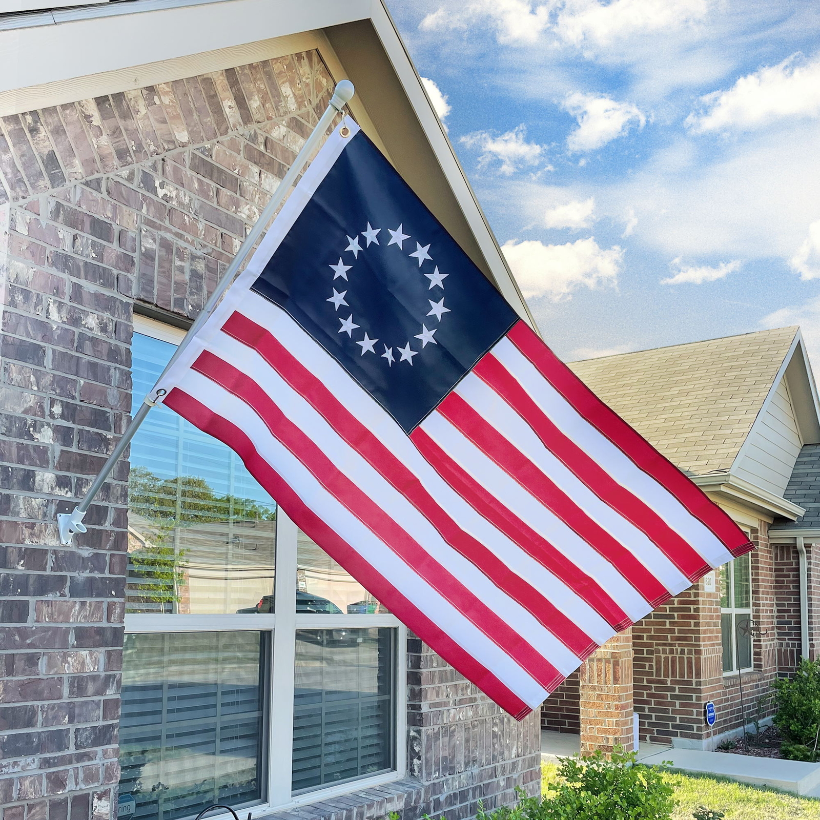 Anley EverStrong 3×5 Ft Betsy Ross American US Flag Embroidered Patriotic Banner