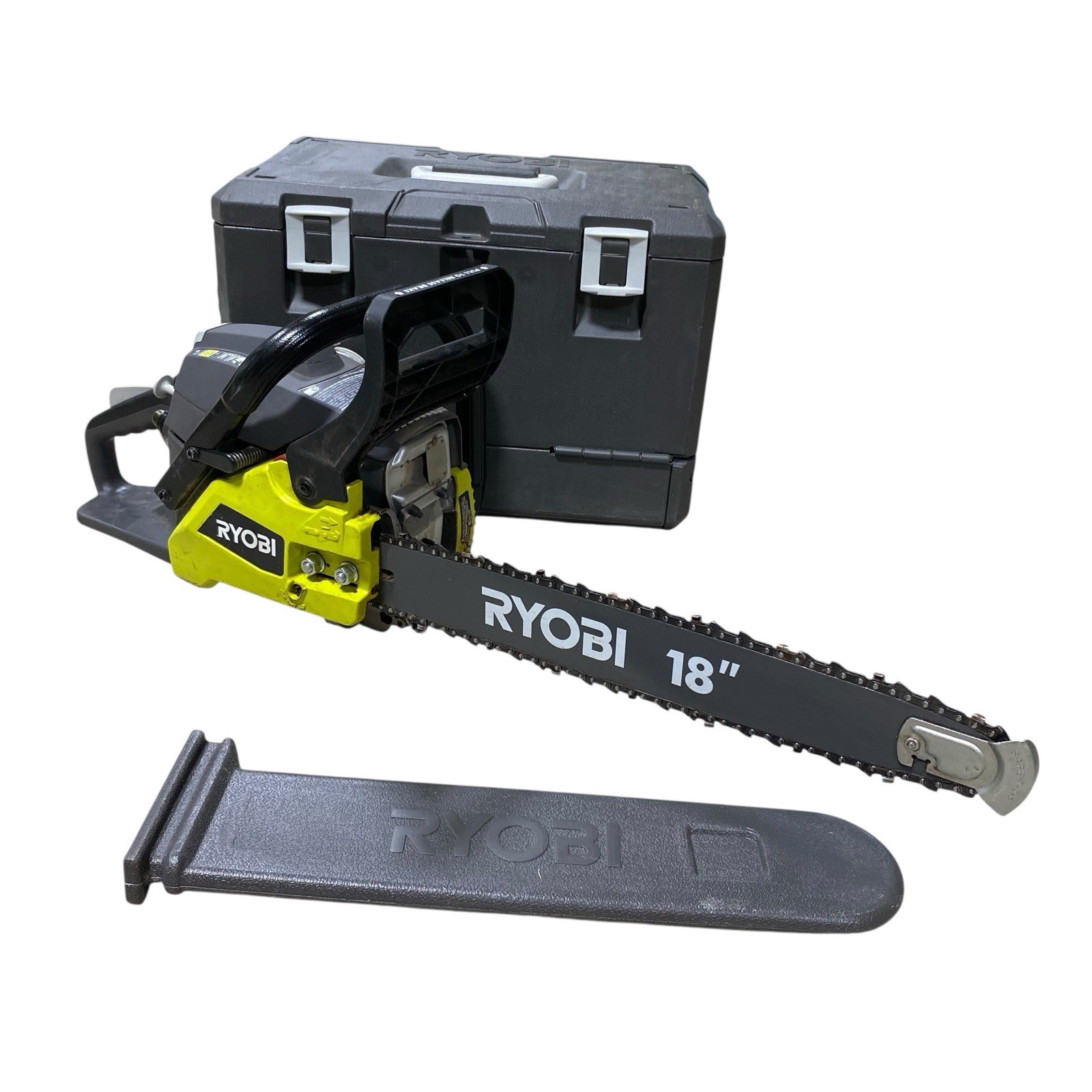 Ryobi 2 Cycle 18in” 38cc Gas Powered Chainsaw RY3818 & Hard Case