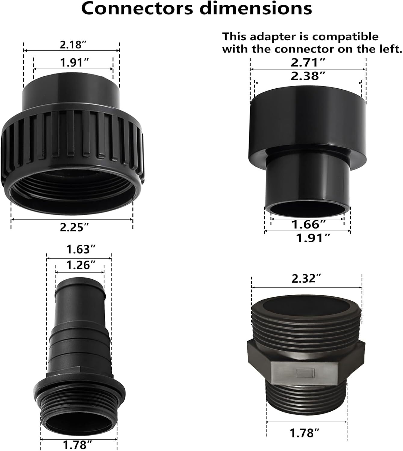 Hayward 1.5HP Swimming Pool Pump In/Above Ground w/ Filter Strainer & Connectors