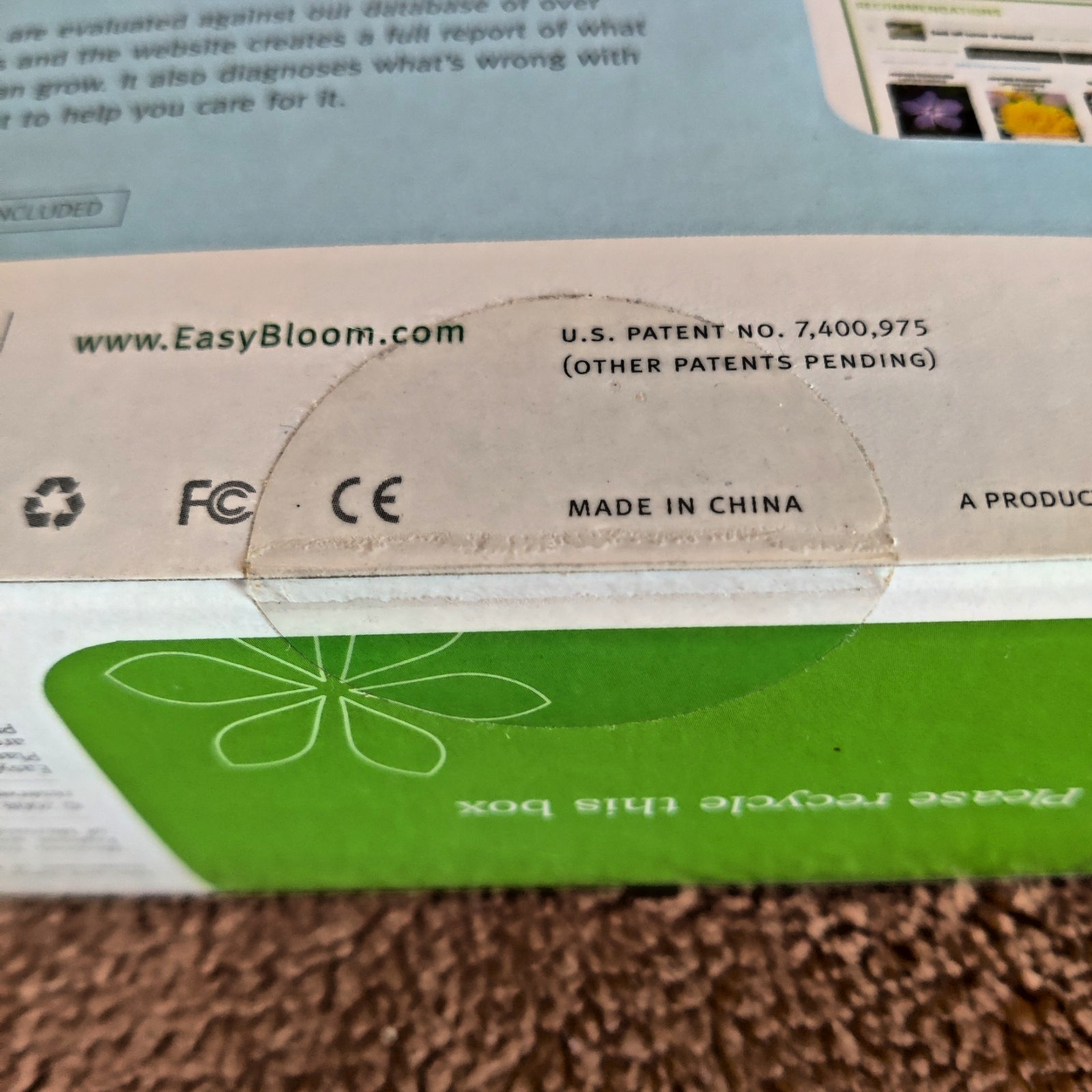 NEW Easy Bloom Plant Sensor Measures pH, Sunlight, Temperature PC or Mac EASY Us