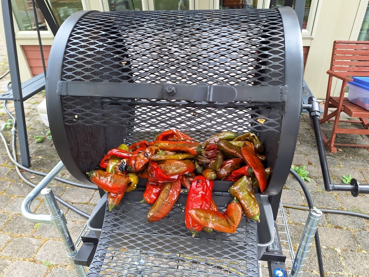 Steel Roaster Drum for Roasting Peppers + (Will Trade for Silver/Gold)
