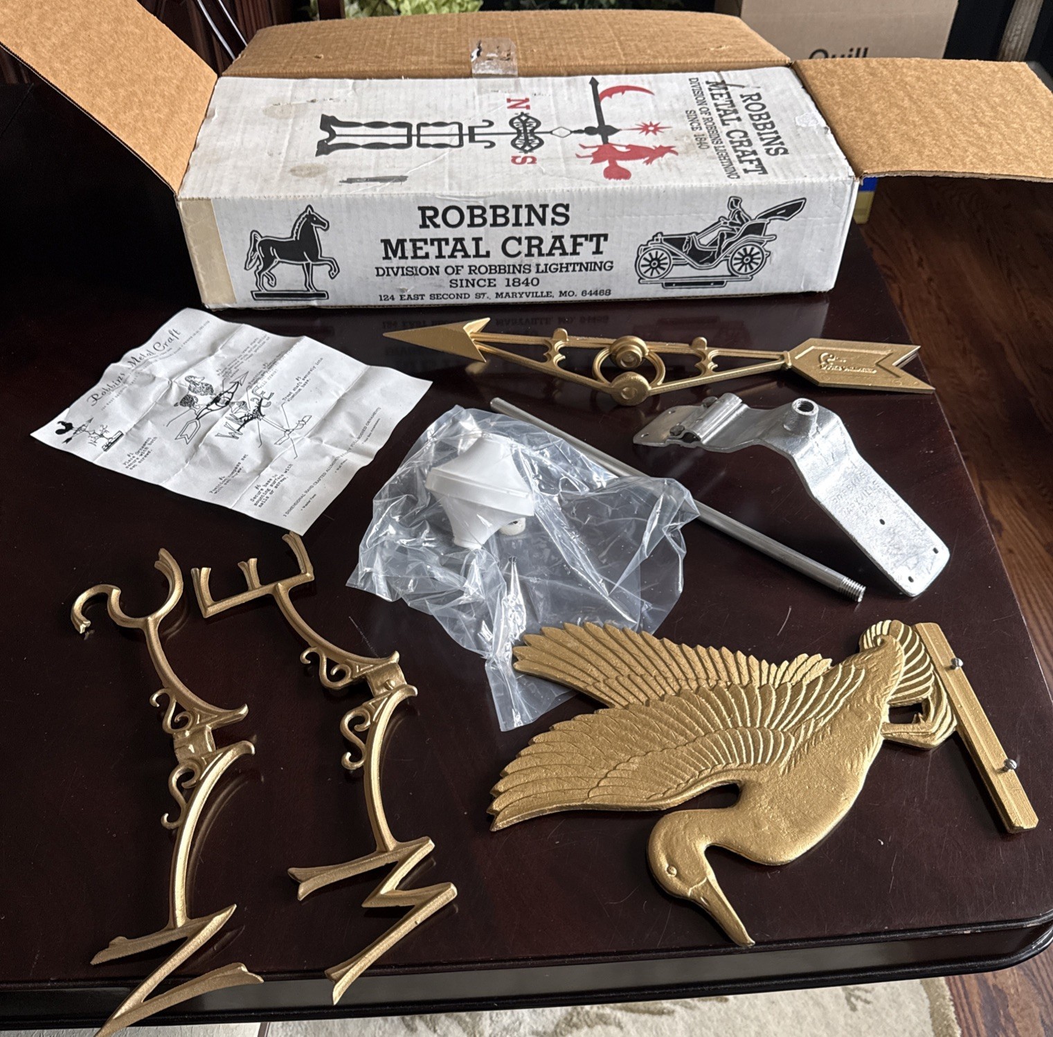 VINTAGE ROBBINS METALCRAFT DUCKS UNLIMITED WEATHERVANE OPENBOX Ships In Org Box