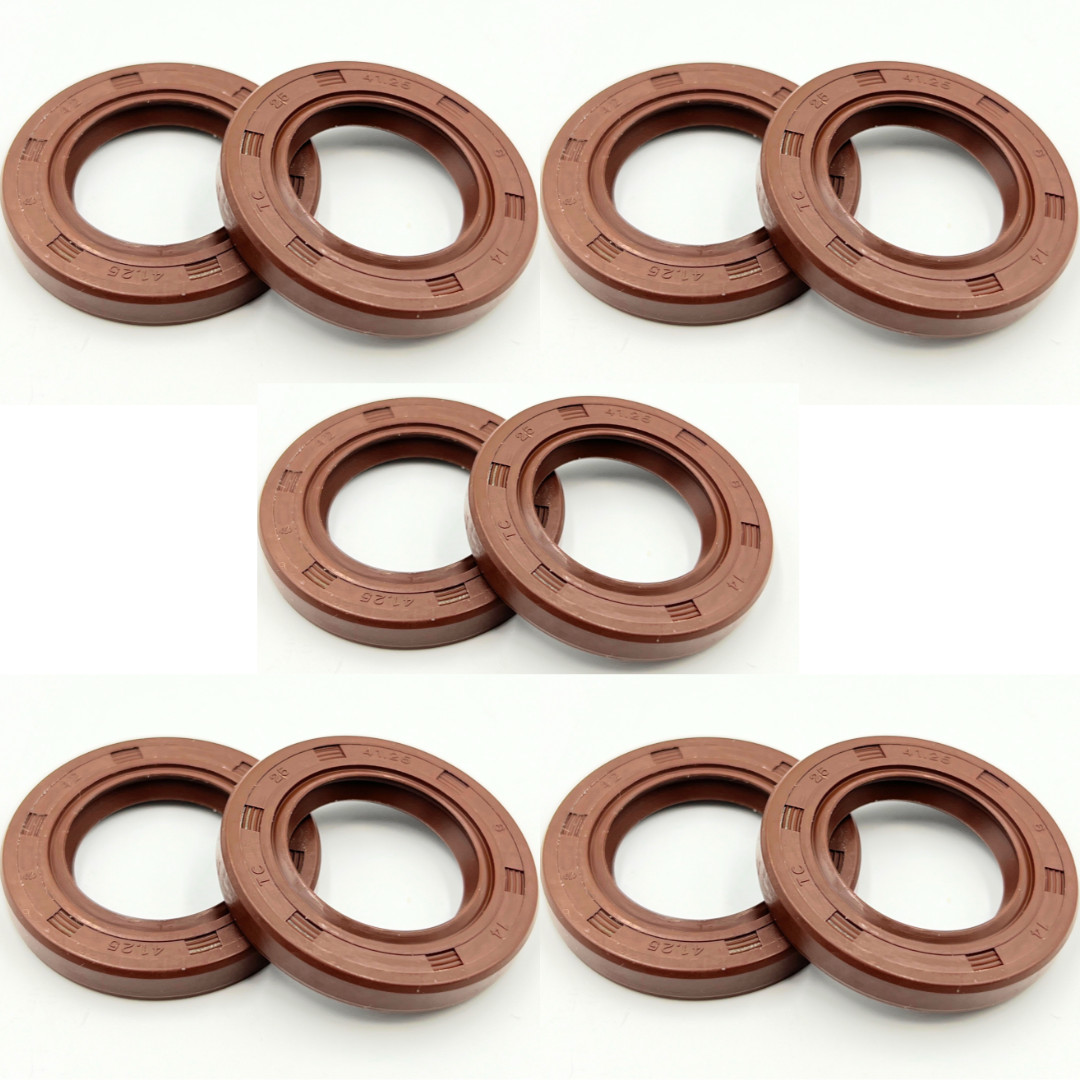 10pk Crank case shaft OIL SEAL 25*41.25*6 Fits HONDA GX160 GX200 5.5HP 6.5HP
