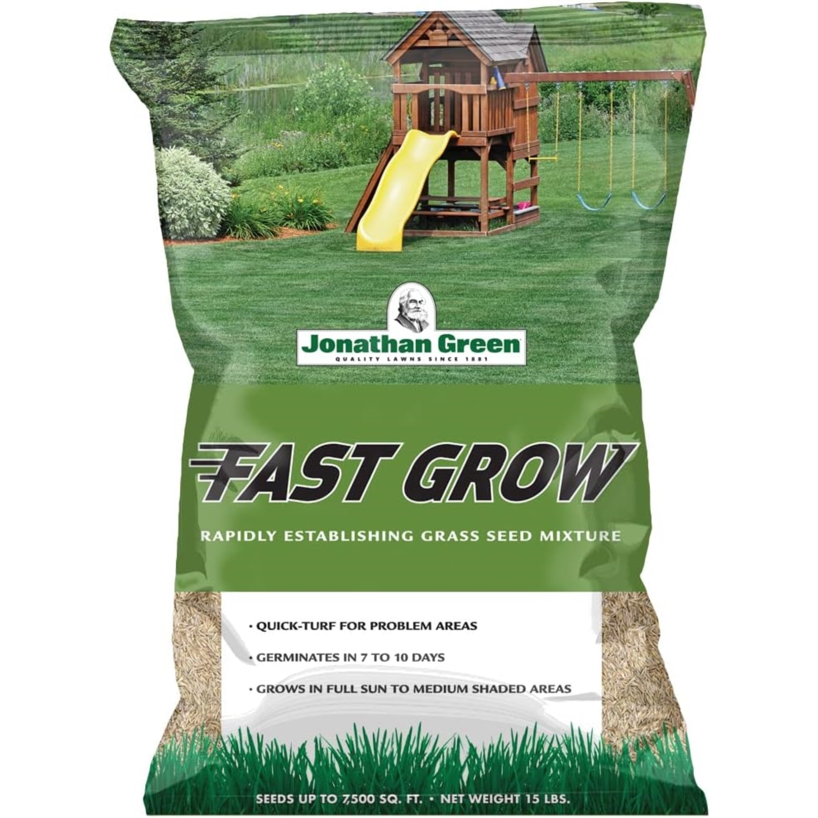 Jonathan Green Fast Grow Grass Seed Mixture, 15lb