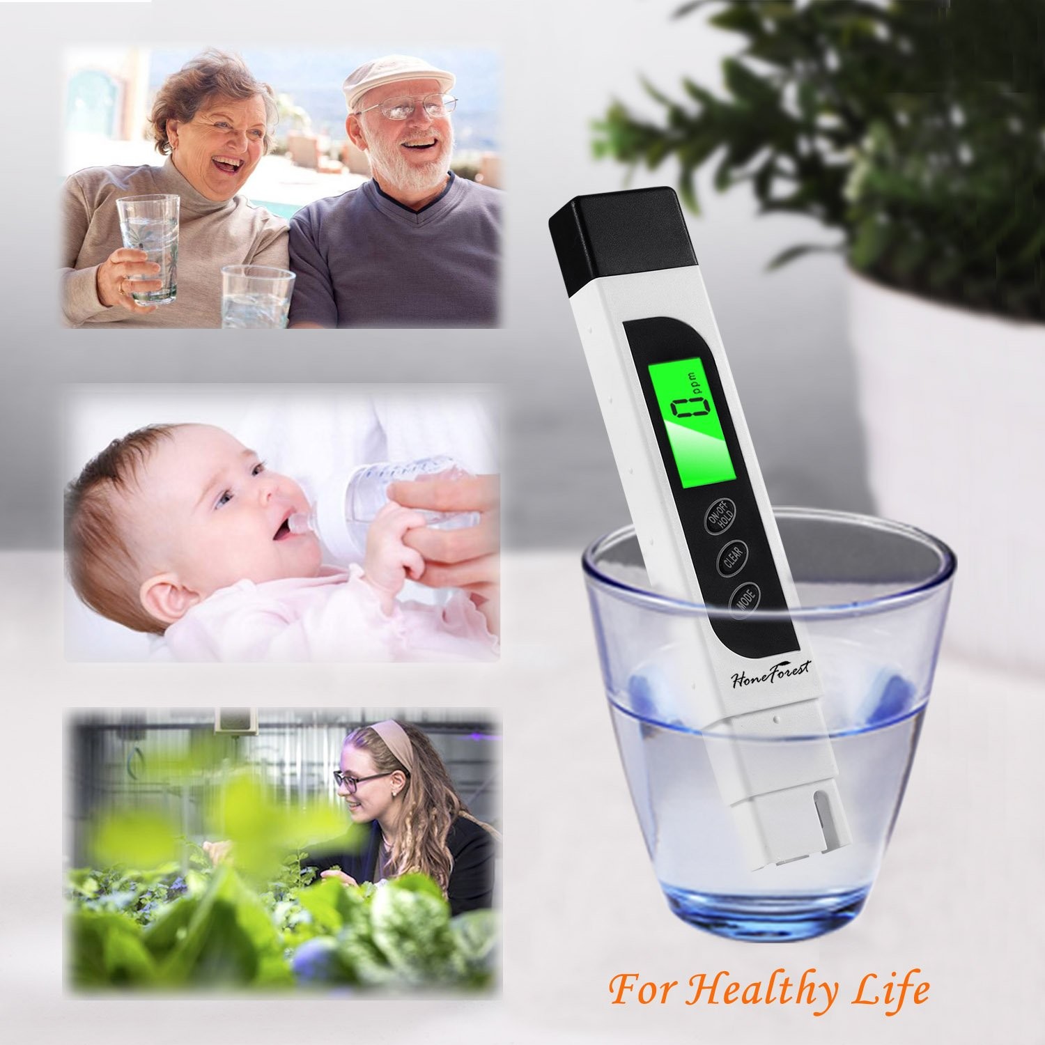 Digital Water TDS Meter EC Temperature Tester Water Quality Testing Device
