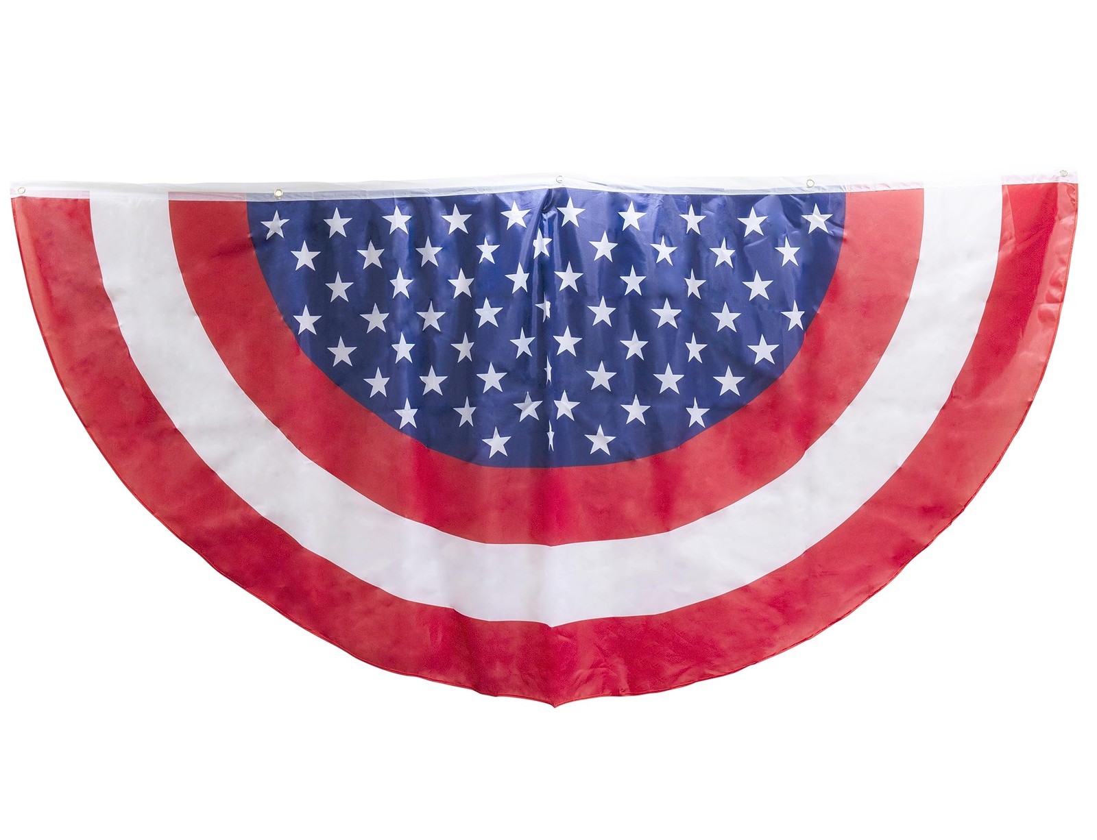 July 4th American Flag Banner Bunting Half Fan Patriotic Porch Garland Decora…