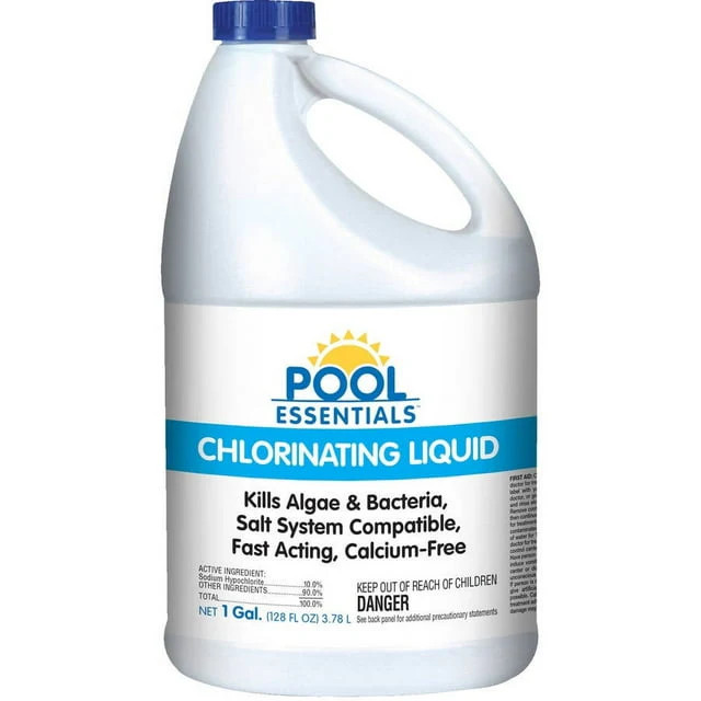 Pool Essentials Chlorinating Liquid for Swimming Pools – 1 Gallon