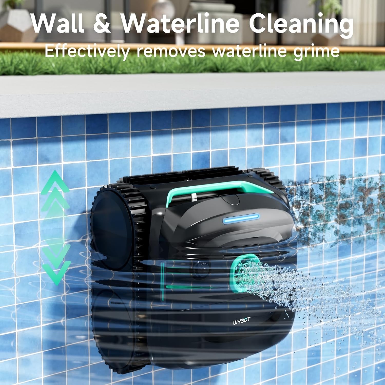 WYBOT C2 Robotic Pool Cleaner, Cordless Pool Vacuum for Inground Pools