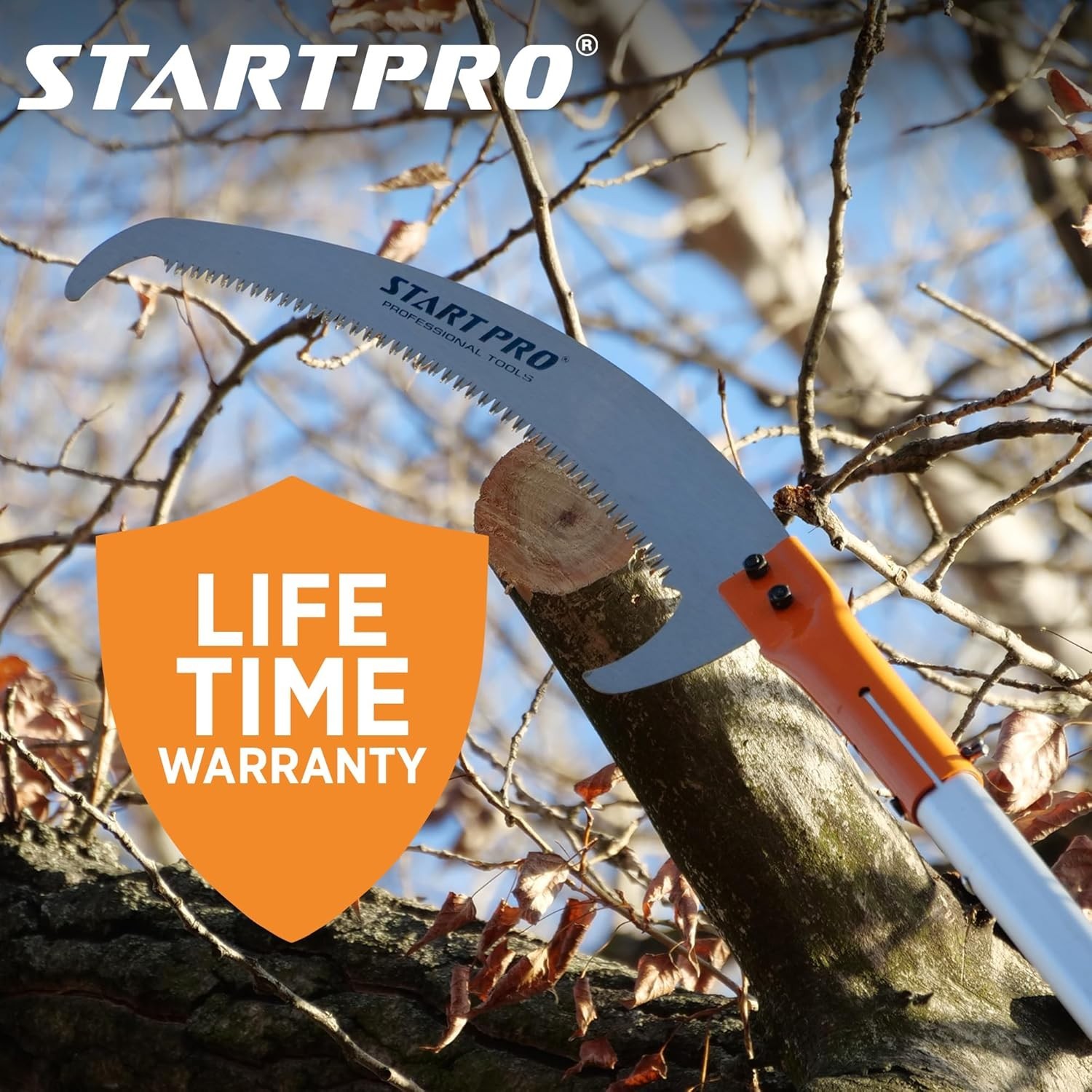 Startpro 23Ft Reach Tree Pruning Saw, Telescopic Manual Lightweight Extendable 1