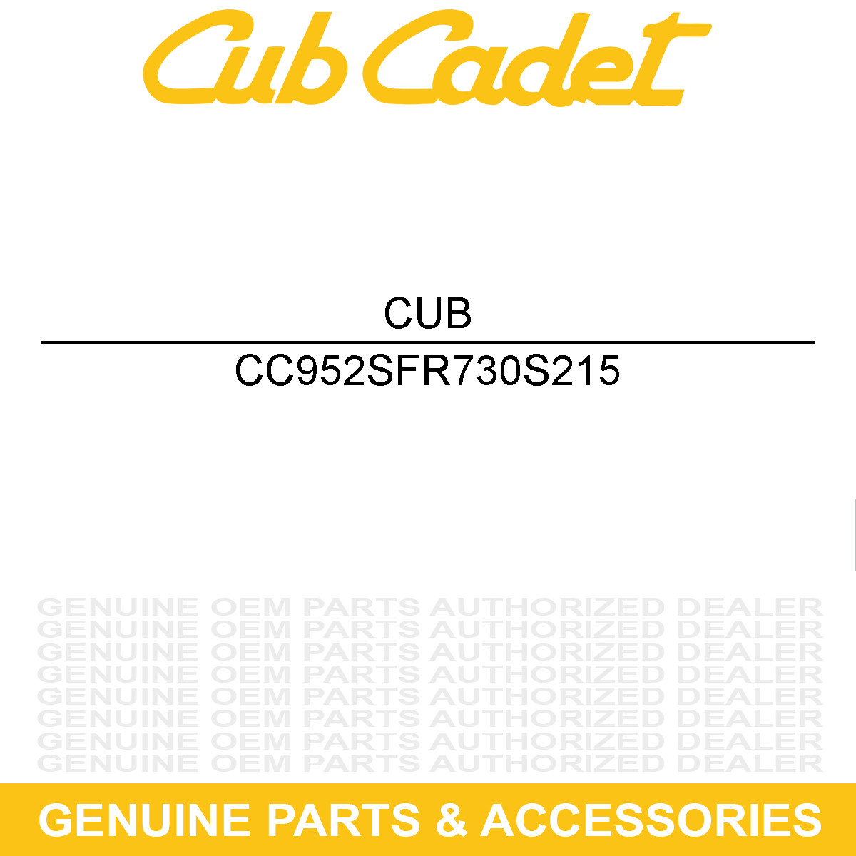 CUB CADET 952SFR730S215 Complete Engine Fr730v-*s21 Fab XT2 GX54D GX54