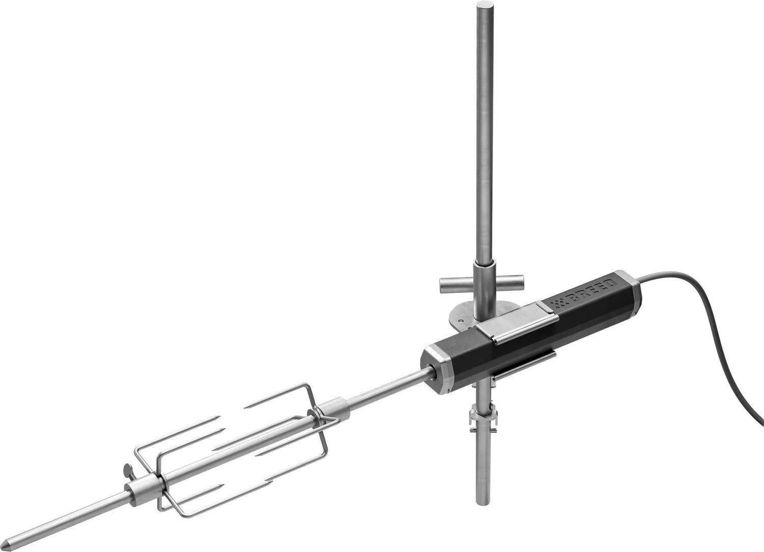 BREEO Rotisserie Kit BR-ROTIS Adjustable Speed Large Silver/Black Stainless