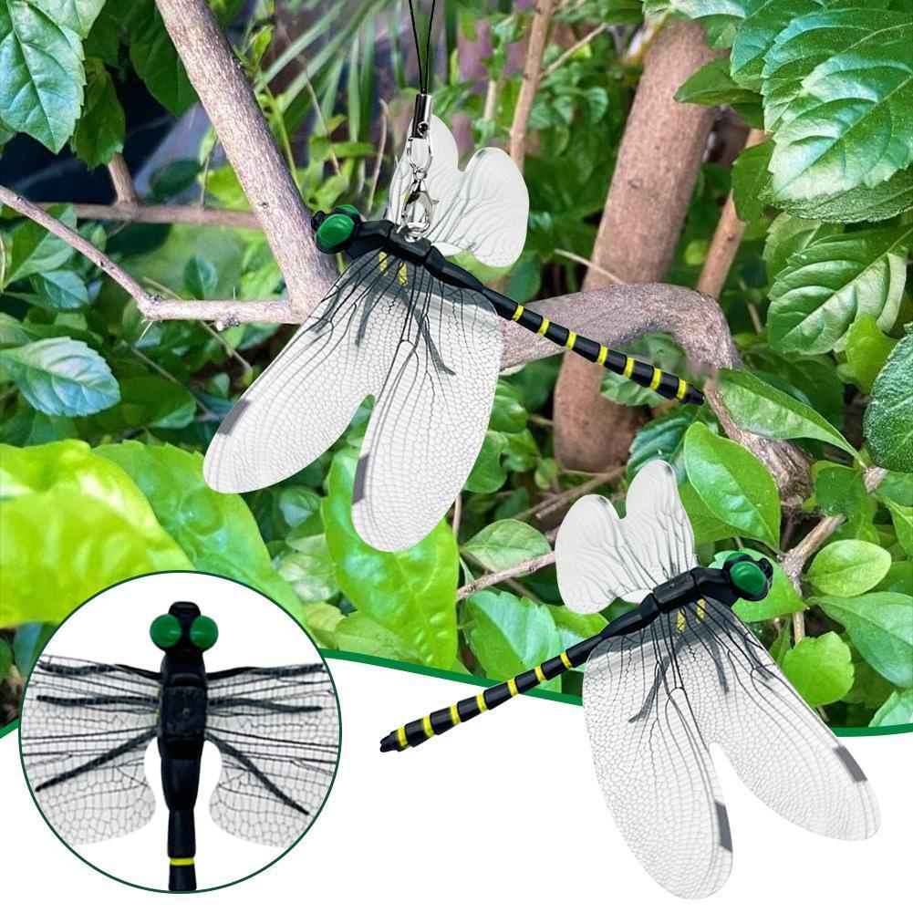 Simulation Dragonfly Insect Model Mosquito Repellent For Garden 4 Pcs