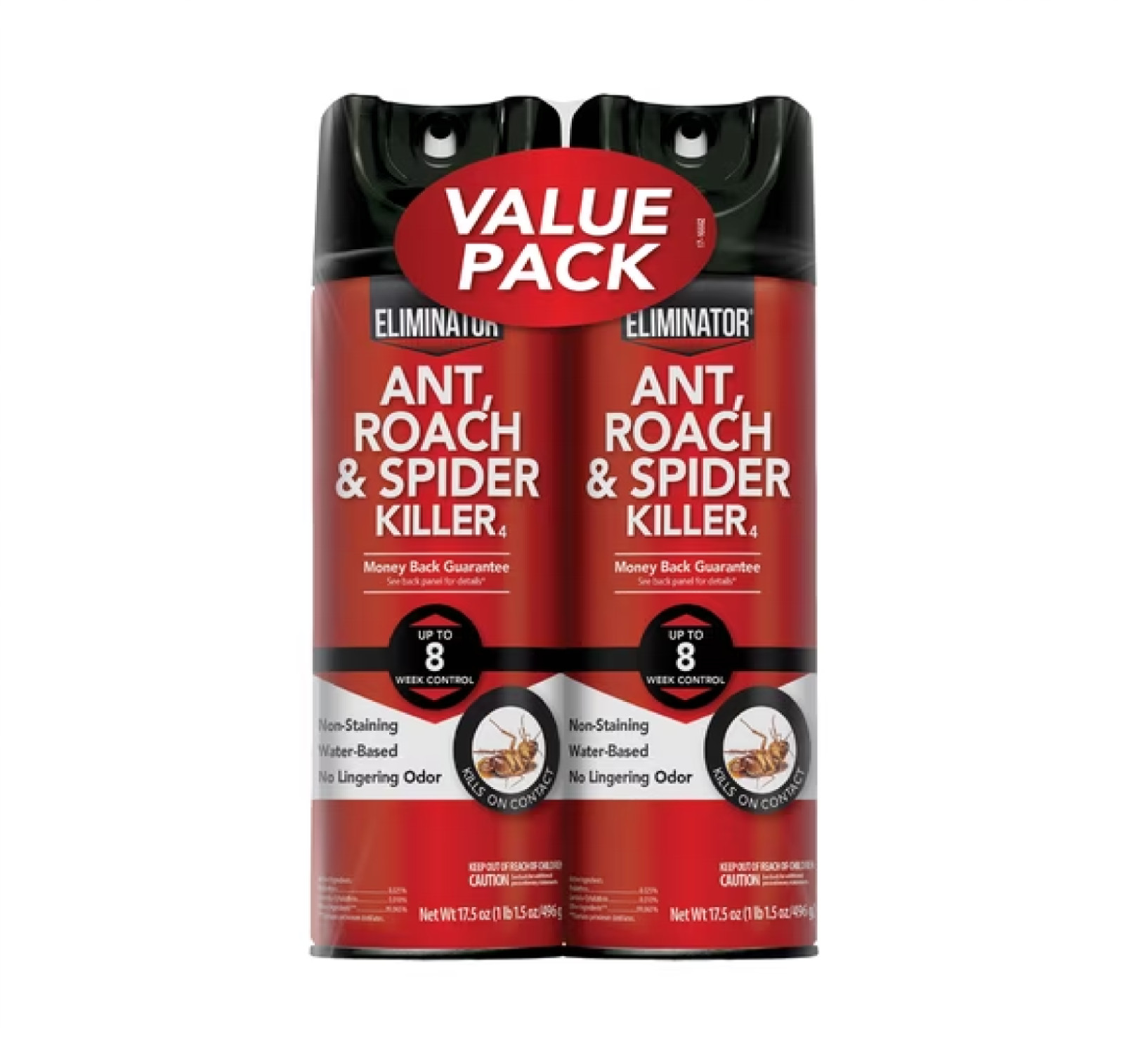 Indoor Bug Roach & Spider Insect Killer Aerosol Spray Pack Of 2 Kill On Contact