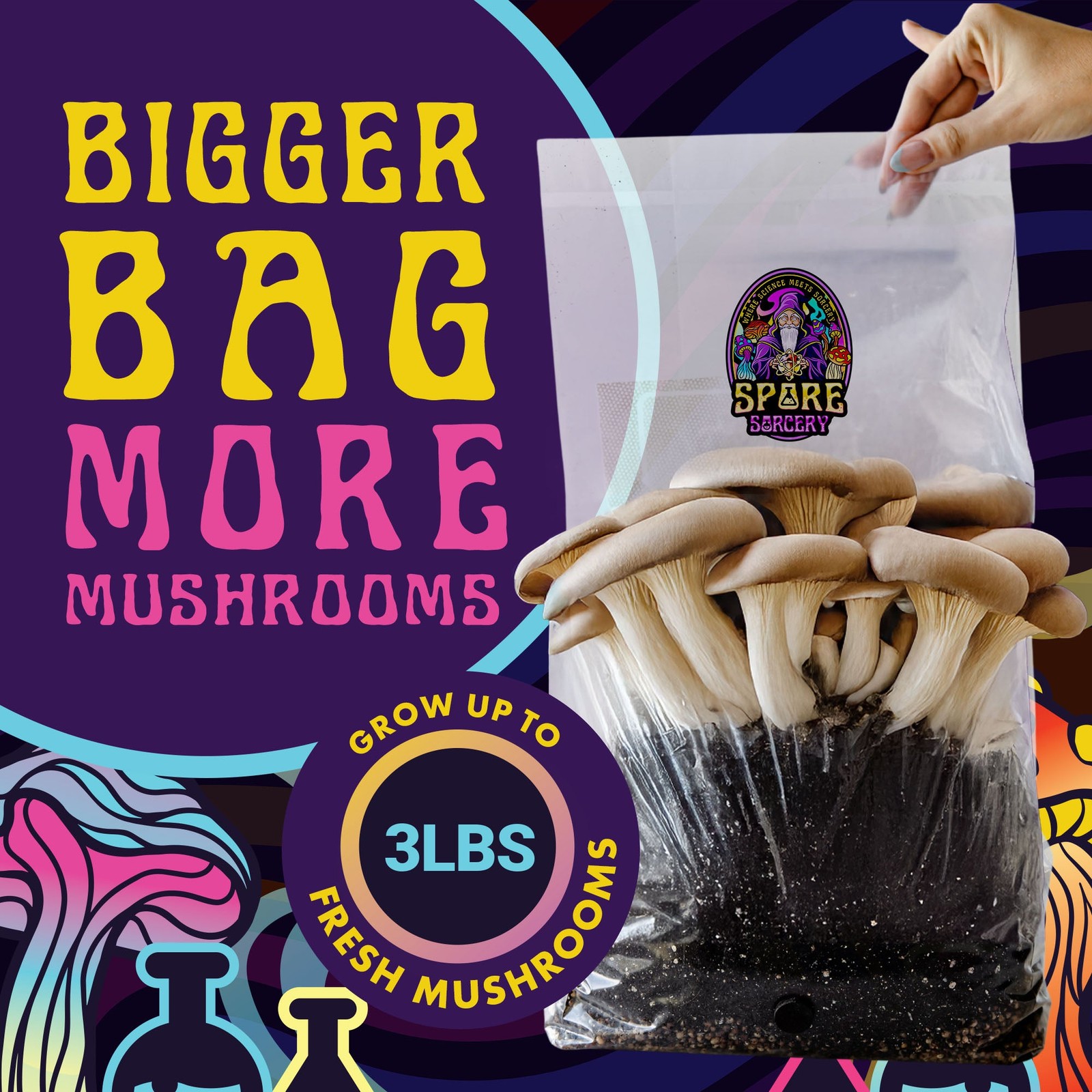 6 lb All-in-One Mushroom Grow Kit In Bag