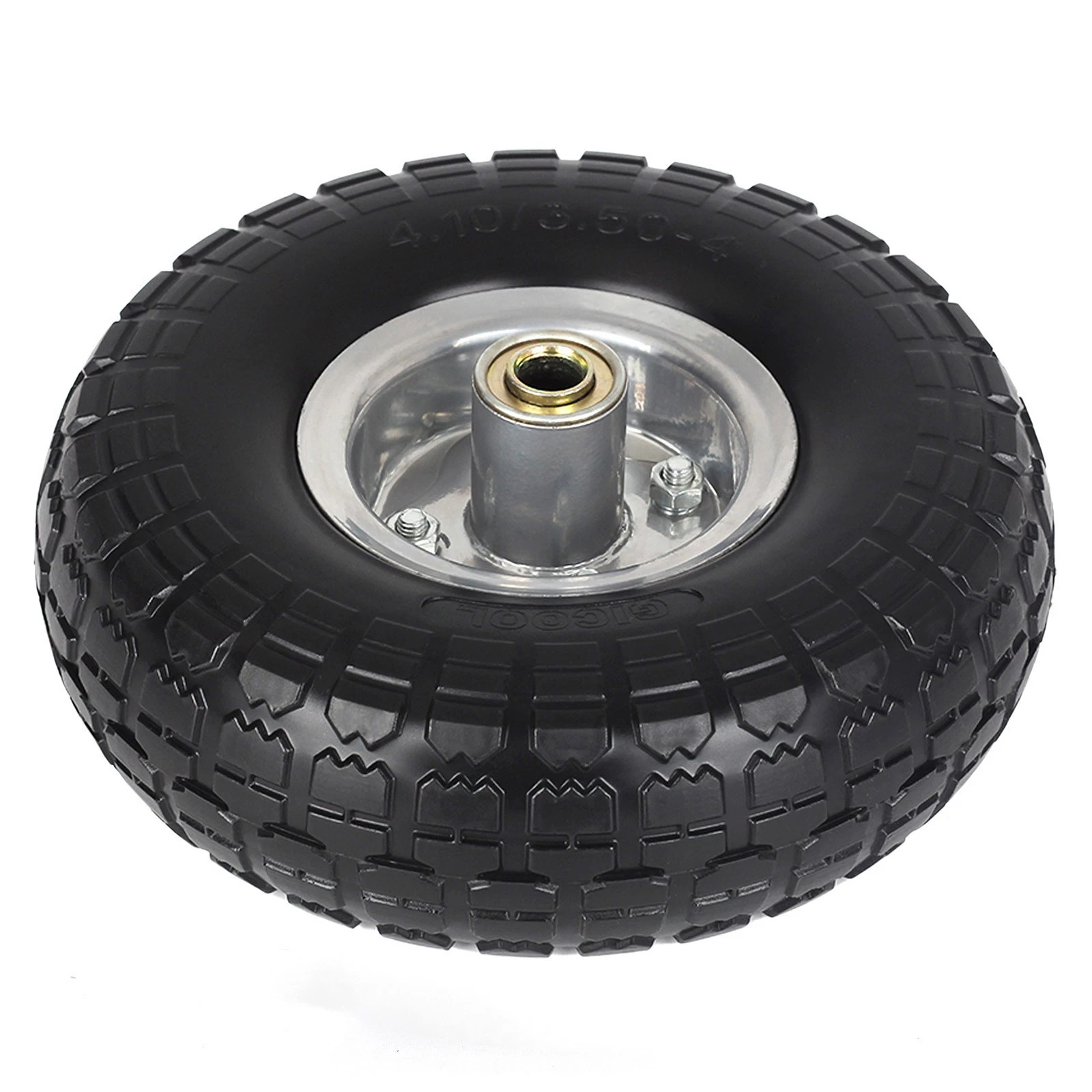 4.10/3.50-4 Tire, 10 Inch Solid Flat Free Tires, Heavy Duty Puncture Proof NEW
