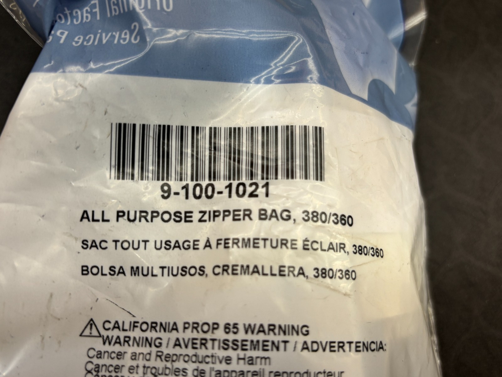 Genuine OEM Polaris 9-100-1021 All Purpose Zipper Bag
