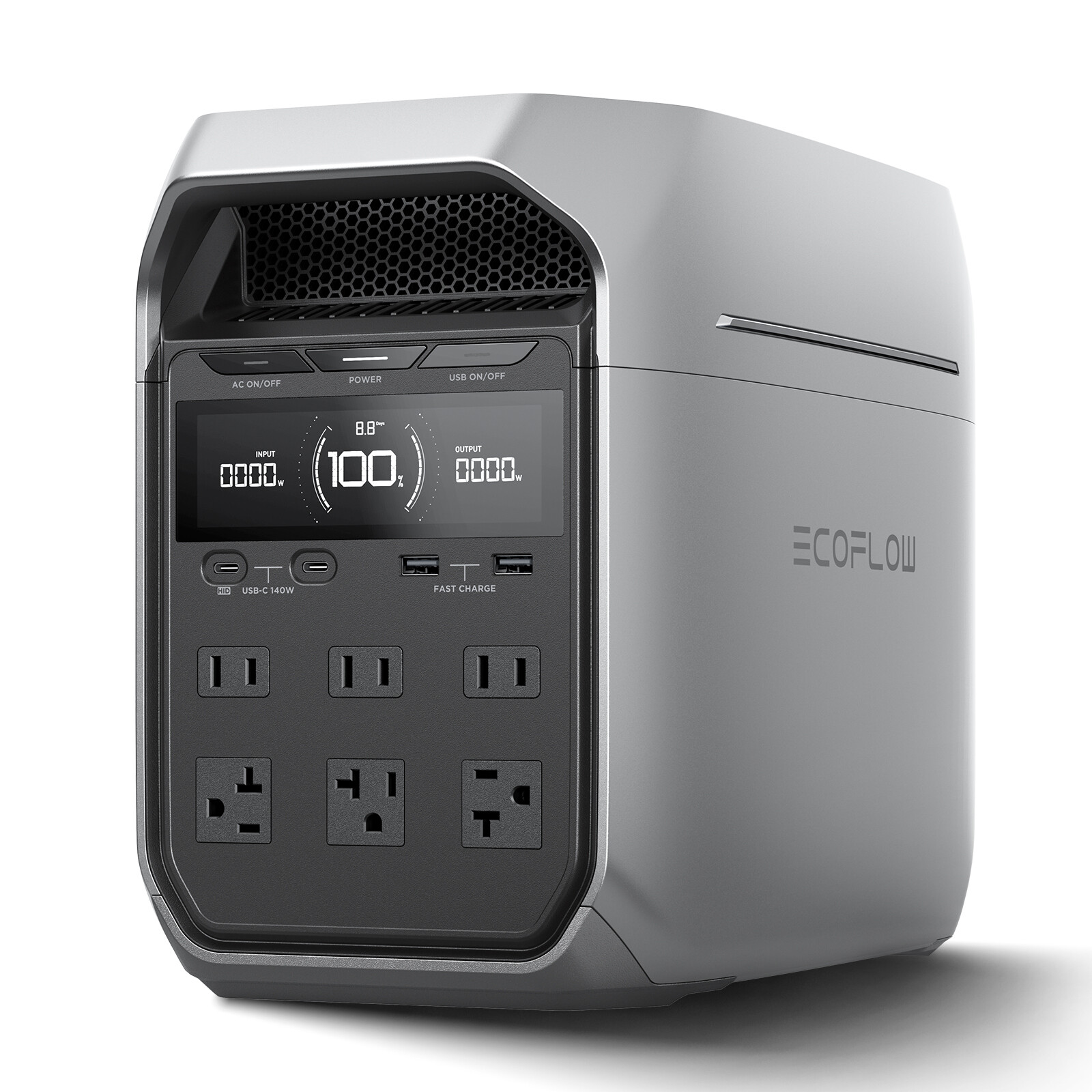 EcoFlow DELTA 3 Plus 1024Wh 1800W Portable Power Station LFP Battery Refurbished