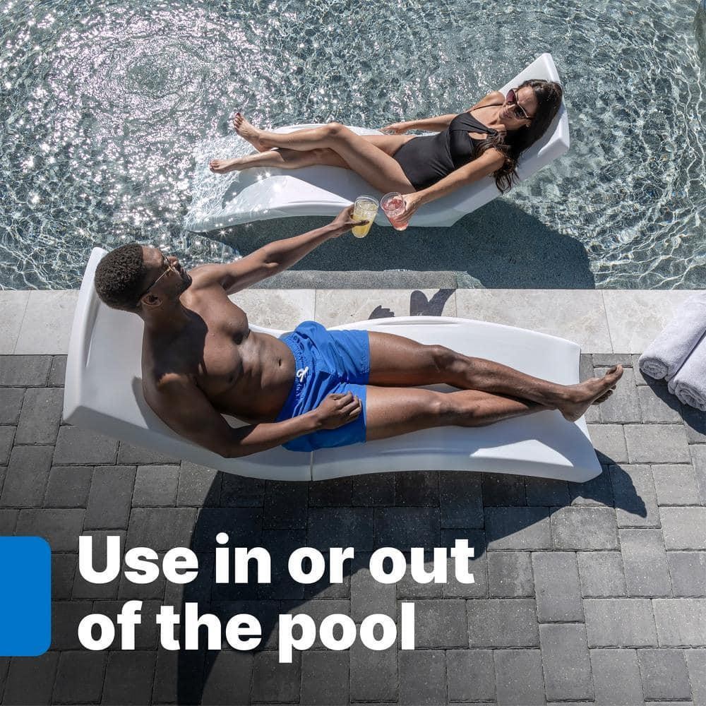 Pool Lounger Chair Weight Sand Cavity In-Water Ergonomic Weather-Resistant