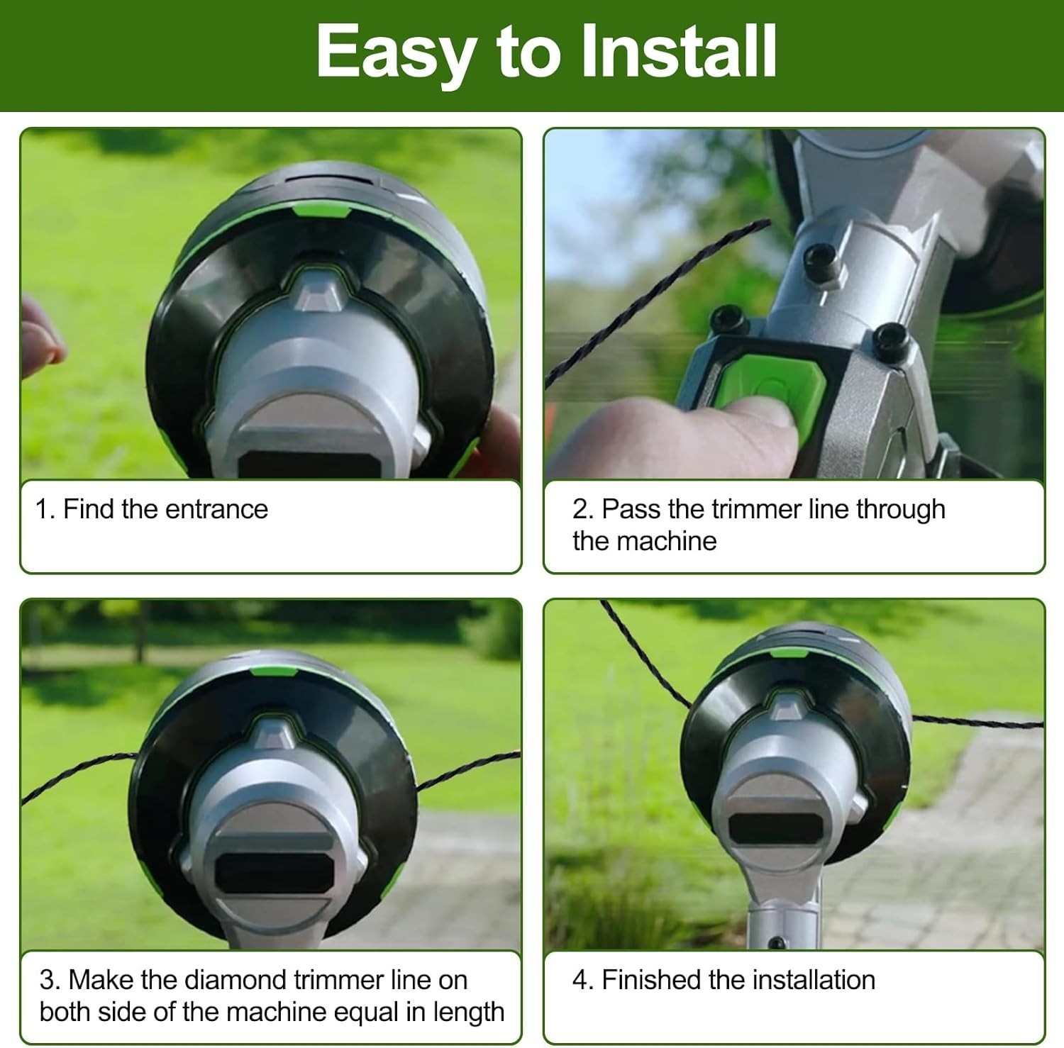 Weed Eater String .095, Replacement Echo Black Diamond Trimmer Line .095 5lb by-