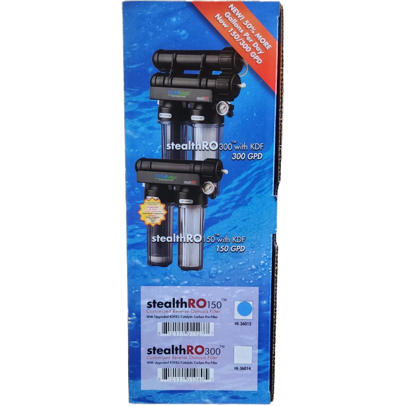 New HydroLogic Stealth-RO150 System Upgraded KDF85/Carbon Filter Hydroponics