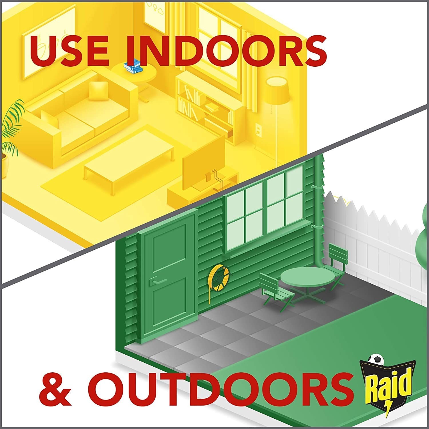 Raid Flying Insect Killer Formula Outdoor Fresh Scent, Aerosol 15 oz