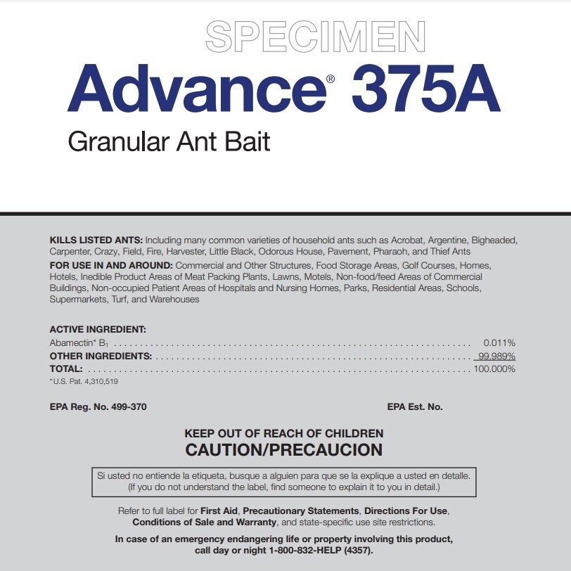 Advance 375A Granular Ant Bait Controls Many Species Of Ants 8 oz by BASF