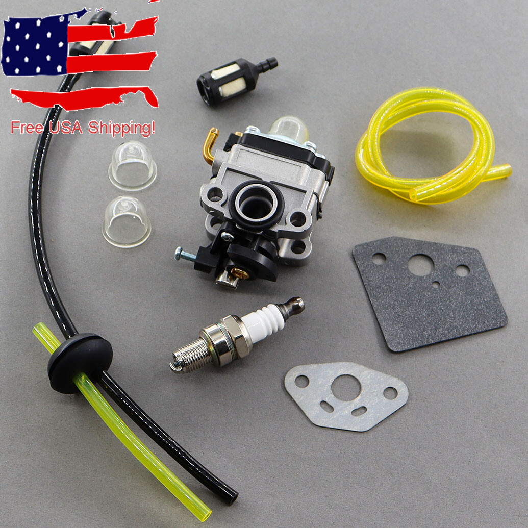 Carburetor Carb Kit for Ryobi 4 Cycle S430 WeedEater with Fuel Line Kit Gasket