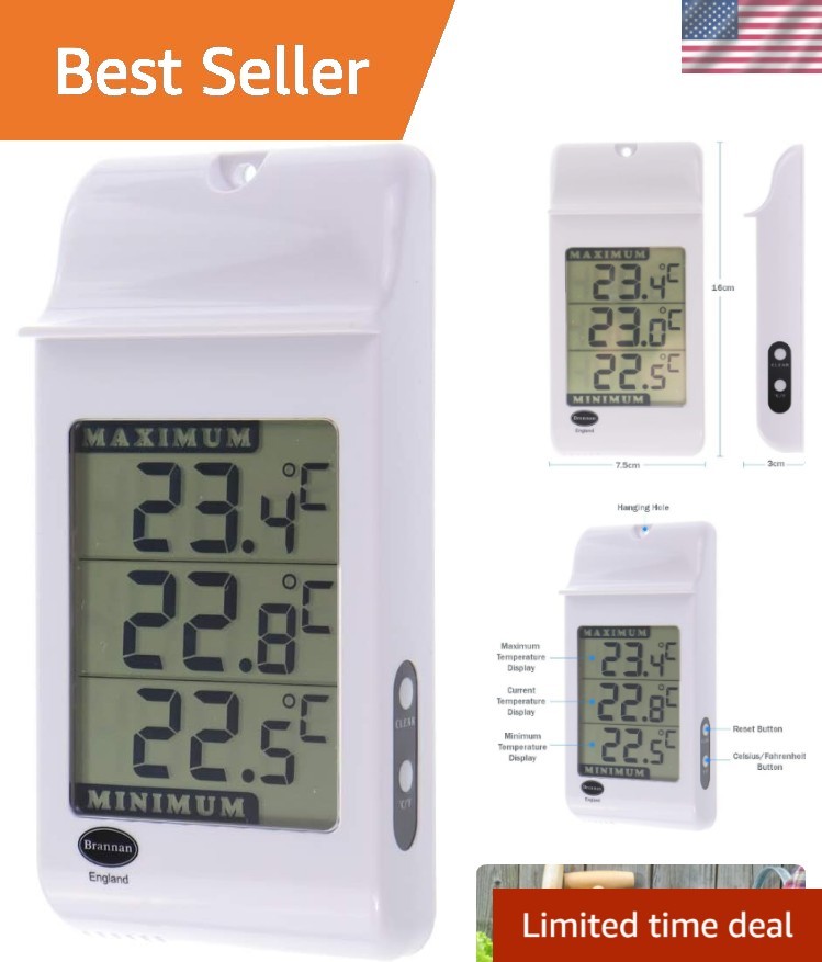 High Precision Temperature Monitor for Greenhouses – Easy to Clean Design