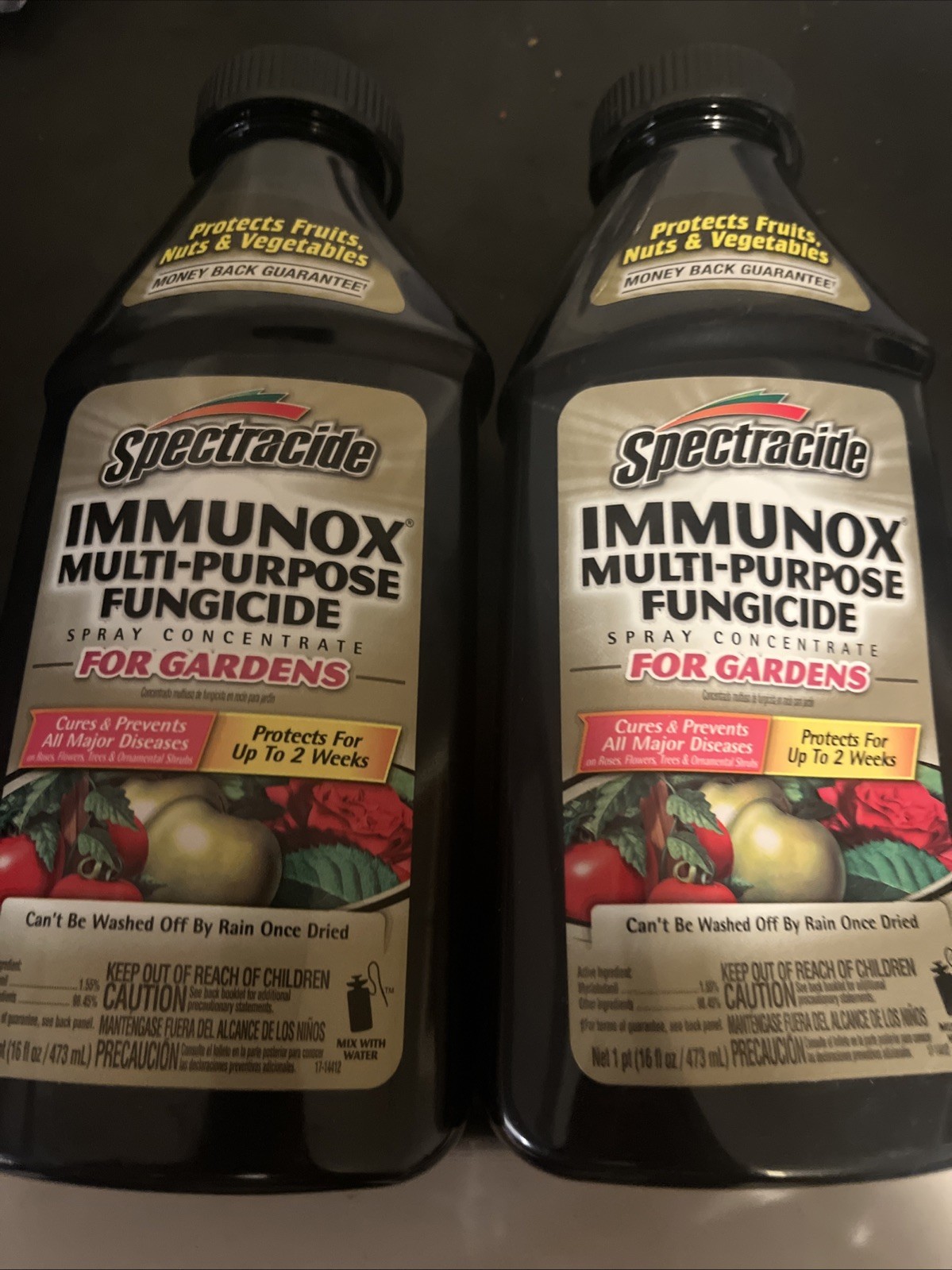 2-PACK Spectracide Immunox Multi-Purpose Fungicide Spray Concentrate 32oz total