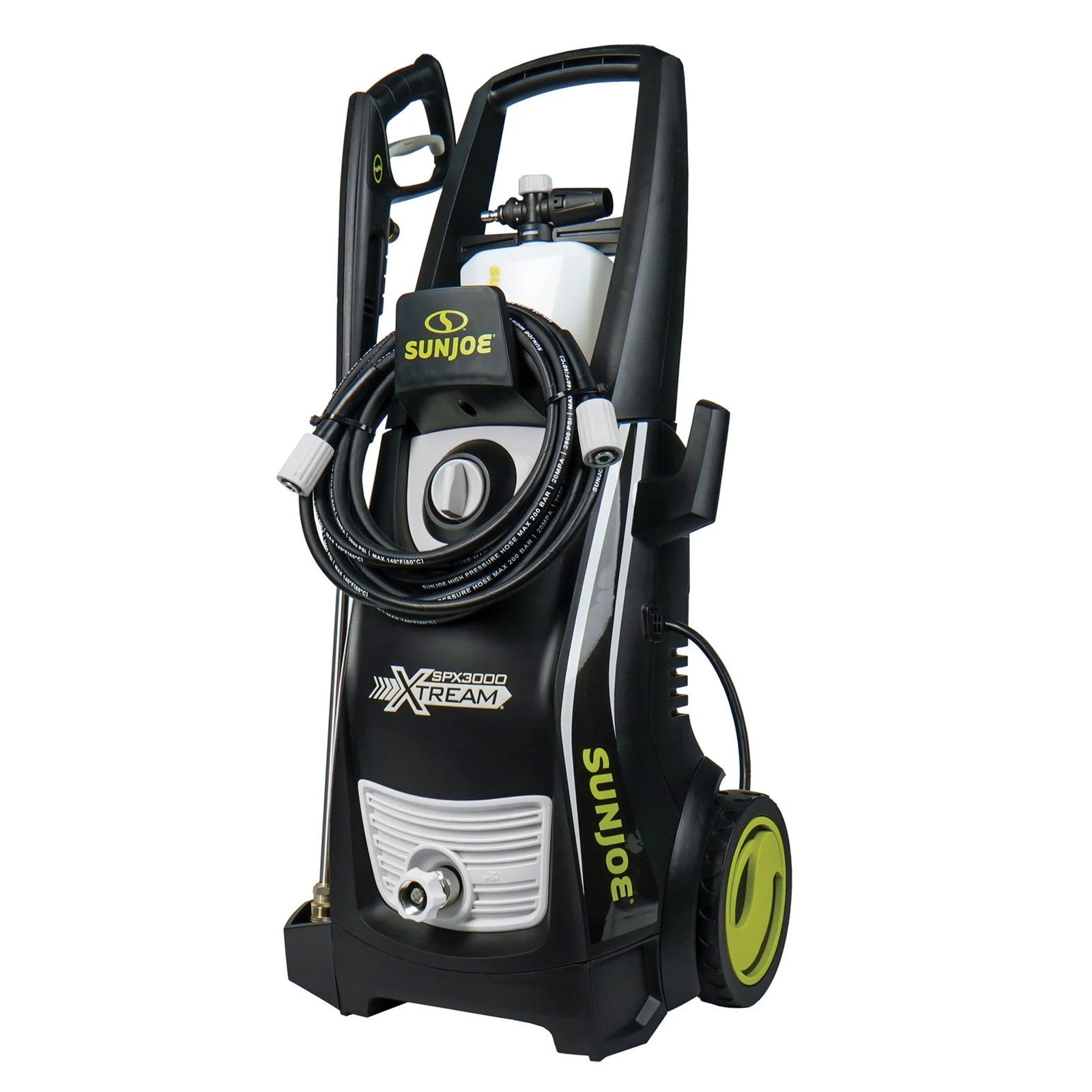 Sun Joe Electric Pressure Washer, Portable Power Washer with Wheels, SPX3000-XT1
