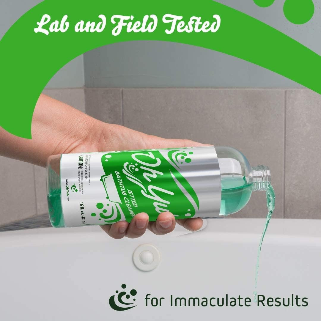 Powerful Jetted Tub Cleaner – 1 Gallon, Septic Safe, 32 Cleanings