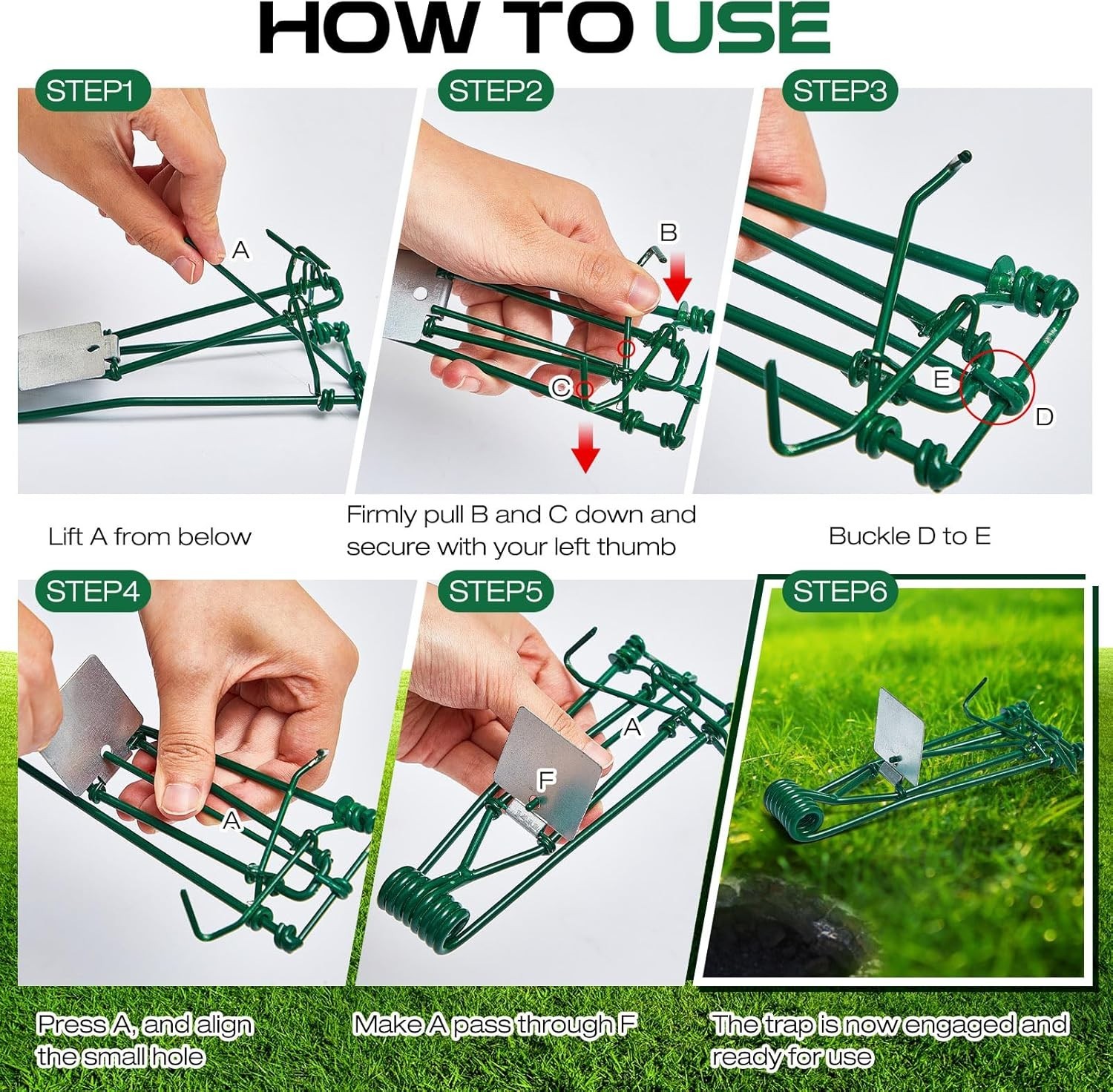 2 Pcs Stainless Steel Gopher Trap – Secure, Child-Safe Outdoor Pest Control